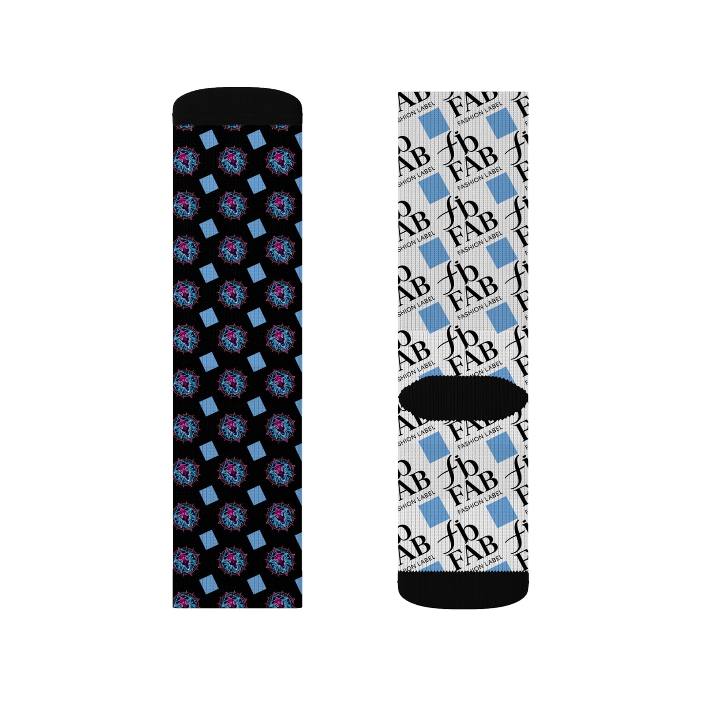 Sublimation Socks | Funky Patterned Crew Socks for Fashion Lovers, Unique Gift, Everyday Wear, Fun Accessories, Stocking Stuffers