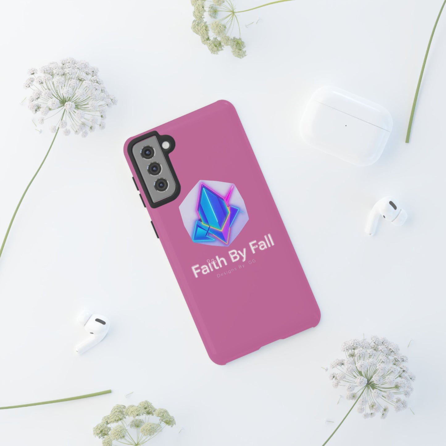 Vibrant Phone Case with Motivational Design - Faith By Fall, Colorful Phone Cover, Customizable Mobile Accessory, Unique Gift Idea, [...]