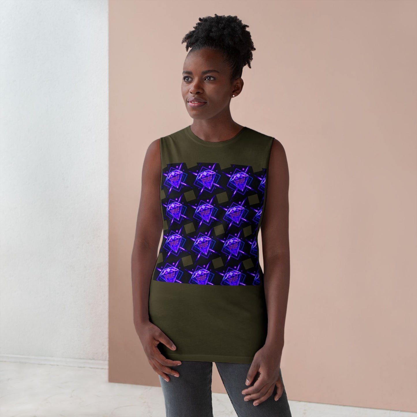 Unisex Graphic Tank Top, Trendy Summer Wear, Perfect for Festivals, Casual Outings, Vibrant Pattern Top, Comfortable Everyday Style