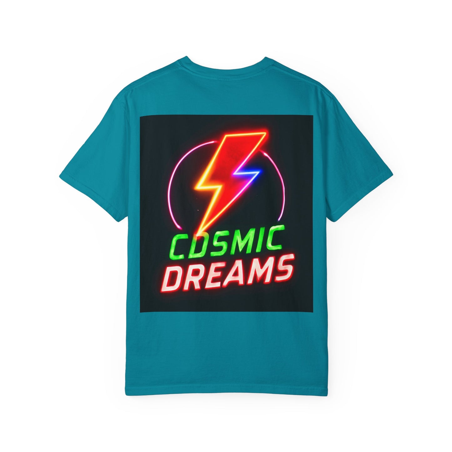 Vibrant Unisex Graphic T-Shirt, Cosmic Dreams Tee, Retro Neon Shirt, Stylish Casual Wear, Gift for Gamers & Dreamers