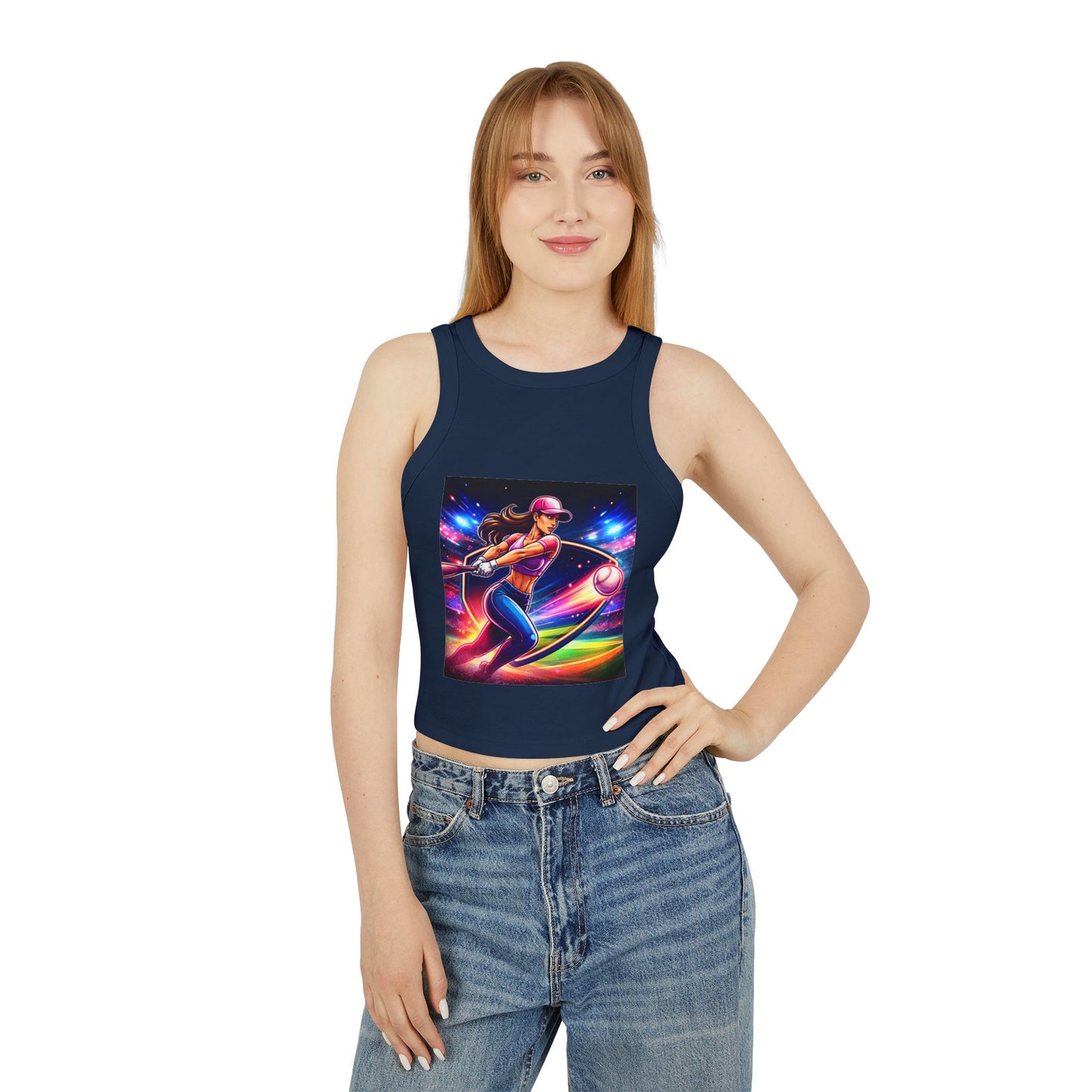 Women's Micro Rib Racer Tank Top