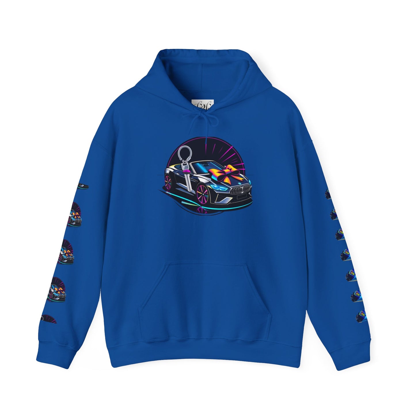Stylish Unisex Heavy Blend™ Hoodie with Neon Design - Perfect for Winter Fashion & Casual Outings