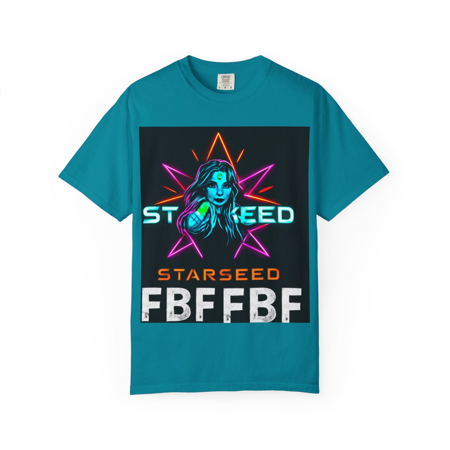 Neon Graphic T-Shirt - Starseed FBF Tee, Unisex Fashion, Cool Gift, Festival Wear, Retro Style, Casual Streetwear