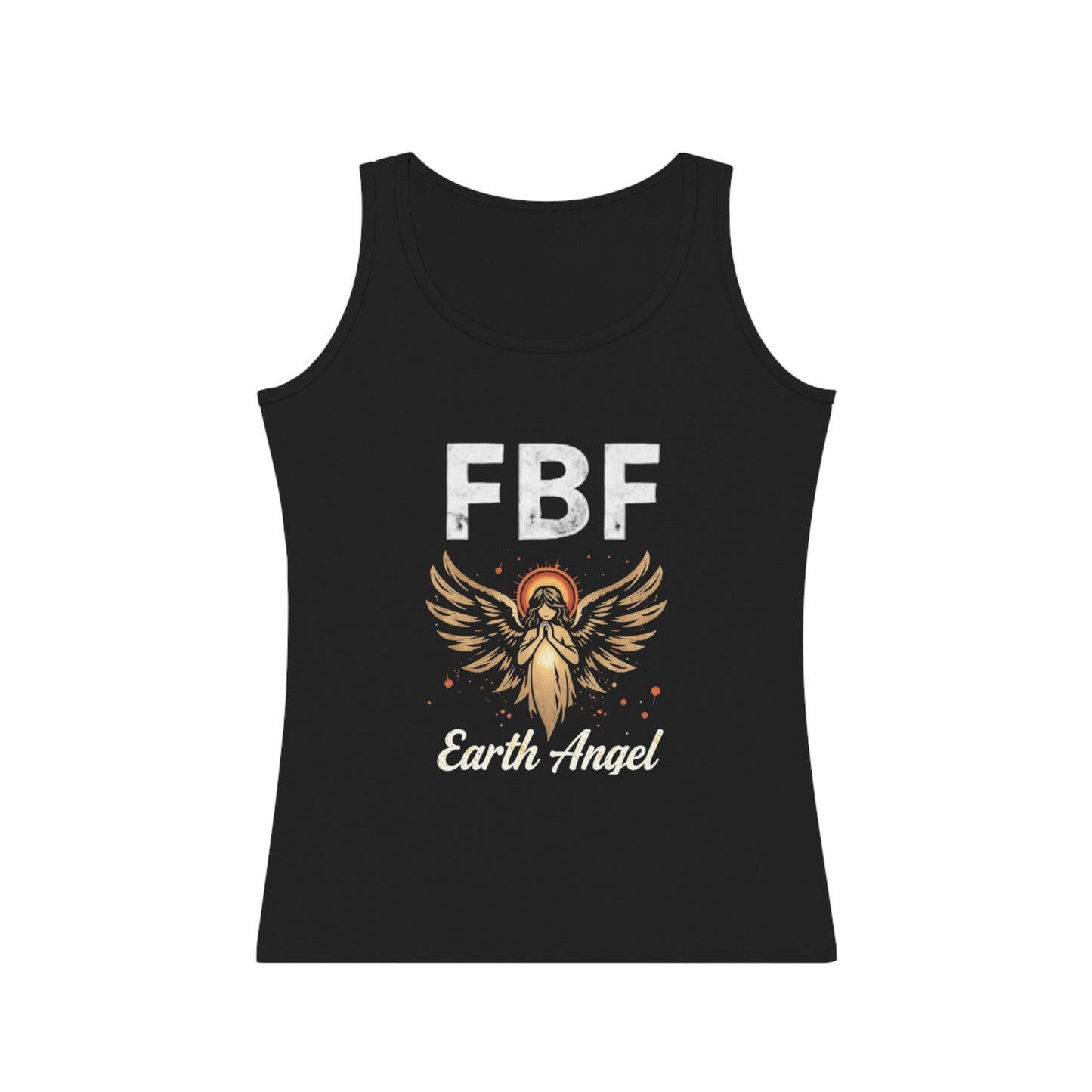 Women's Inspirational Tank Top - Angel Design, Casual Summer Wear, Motivational Gift, Birthday Gift, Spiritual Apparel