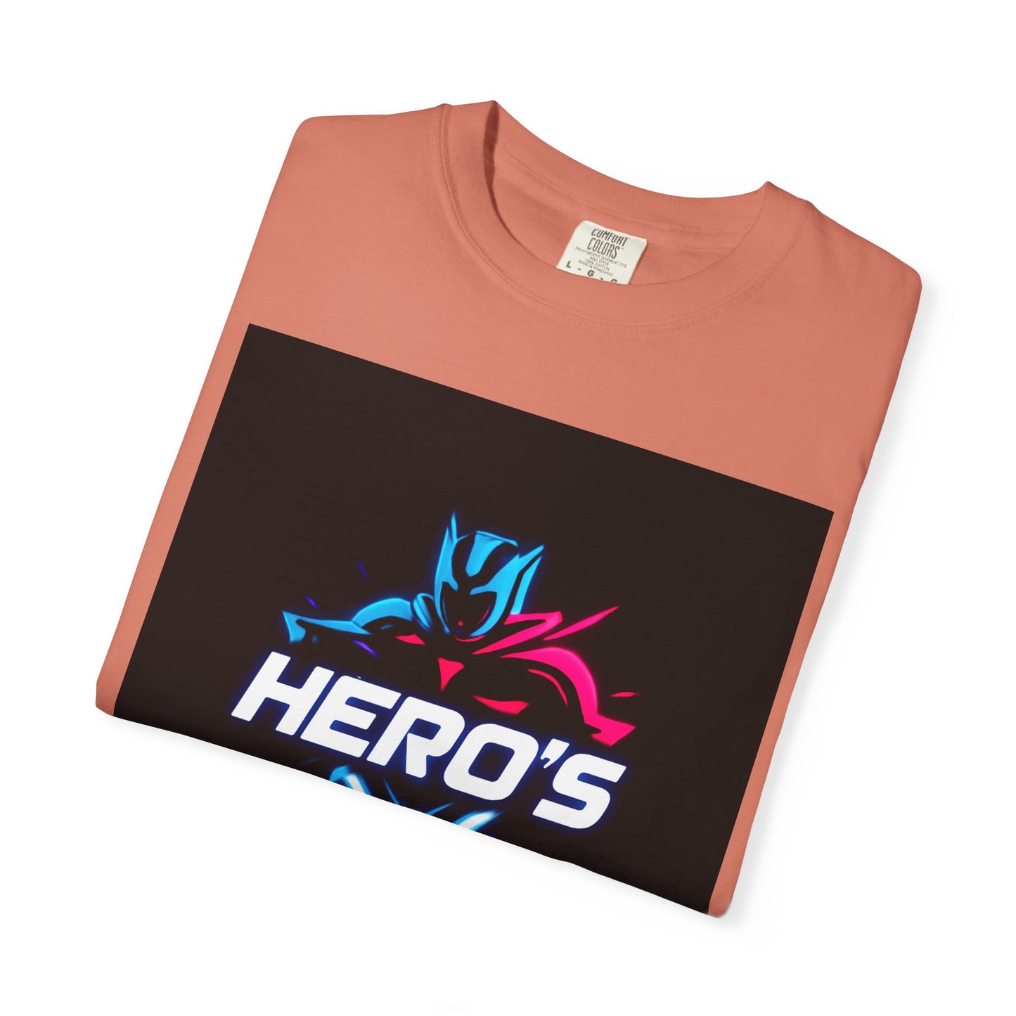 Hero's Unisex Garment-Dyed T-shirt, Casual Tee, Perfect for Gifting, Comic Fans, Hero Celebrations, Graphic Tee, Everyday Wear