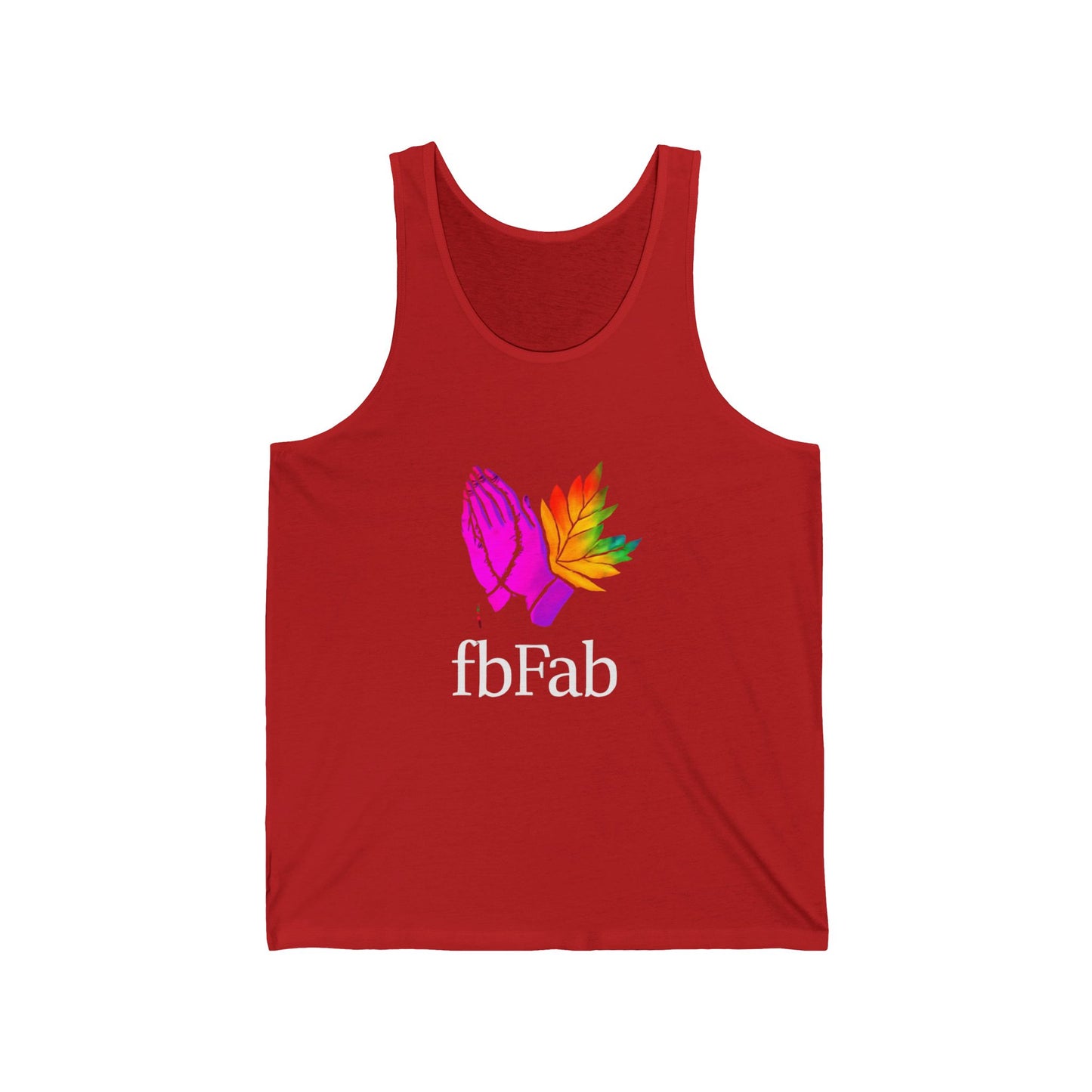 Colorful Graphic Unisex Jersey Tank Top, Inspirational Workout Tee, Summer Activewear, Spiritual Gift, Pride Day Apparel, Yoga Tank