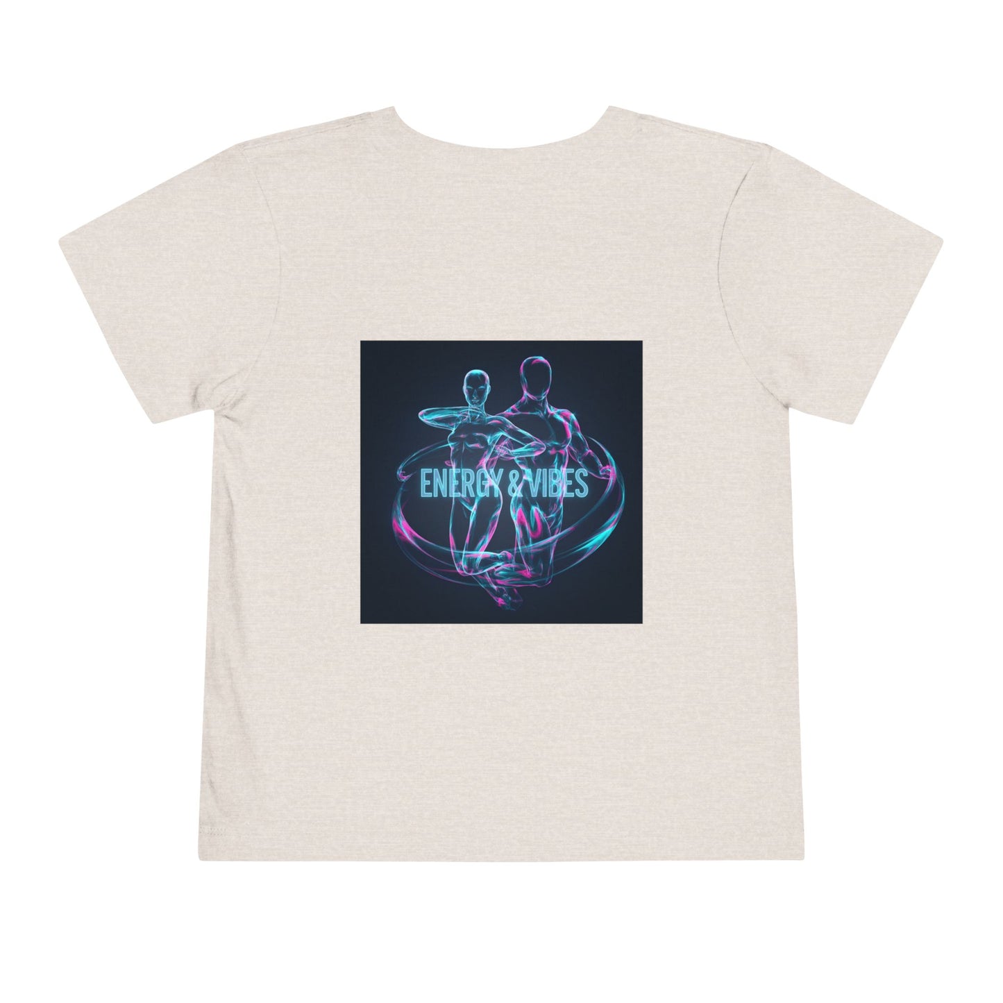 Toddler Tee — Energy & Vibes Neon Dance Graphic
