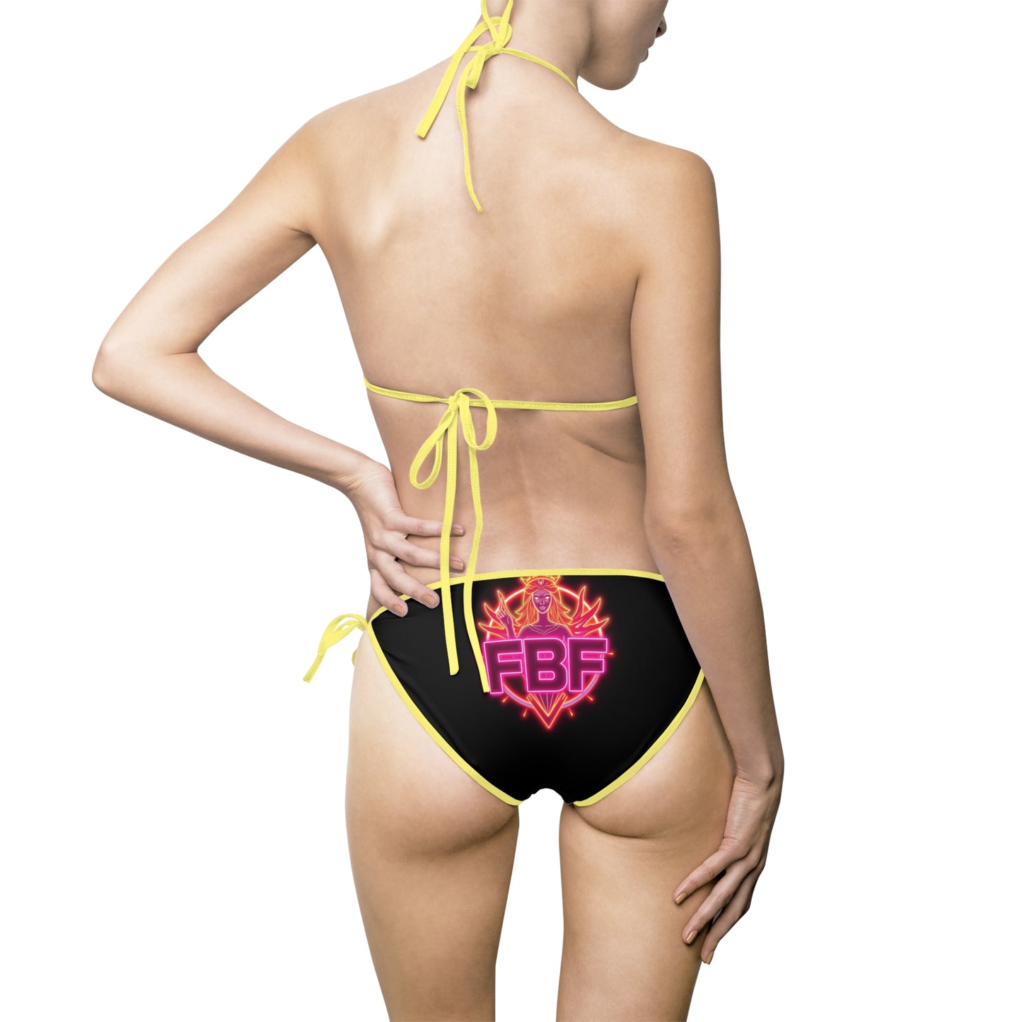 Vibrant Women's Bikini Swimsuit, Summer Beach Wear, Vacation Swim Set, Pool Party Essential, AOP Swimwear