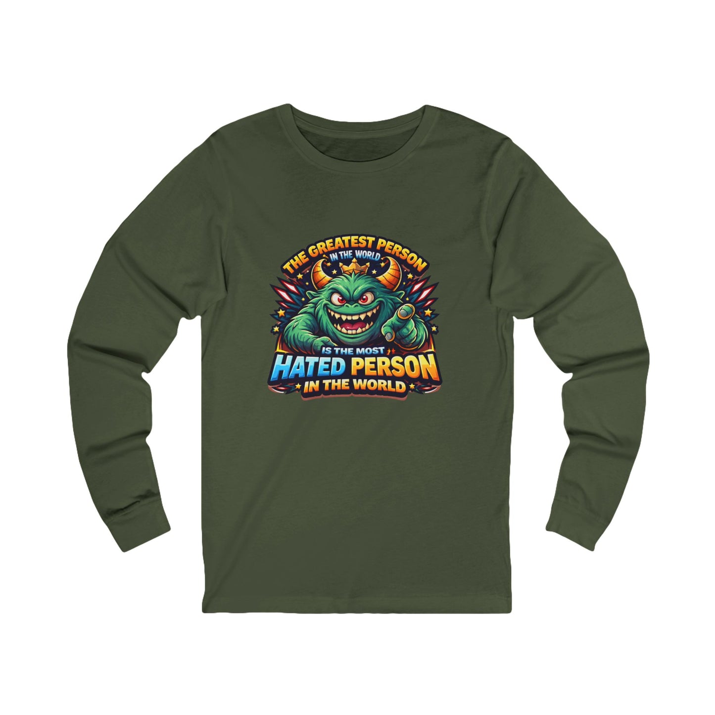 Greatest hated monster Unisex Jersey Long Sleeve Tee