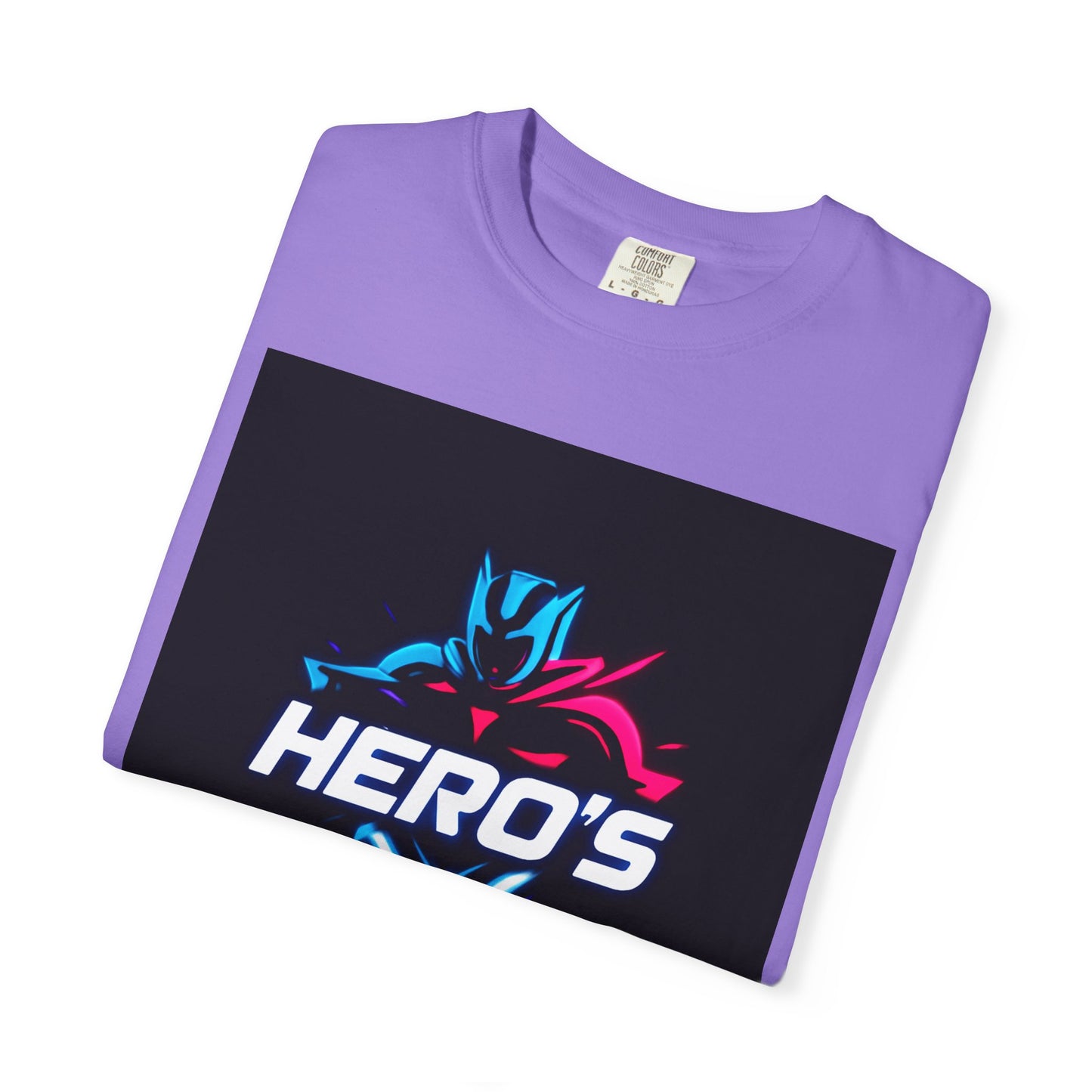 Hero's Unisex Garment-Dyed T-shirt, Casual Tee, Perfect for Gifting, Comic Fans, Hero Celebrations, Graphic Tee, Everyday Wear