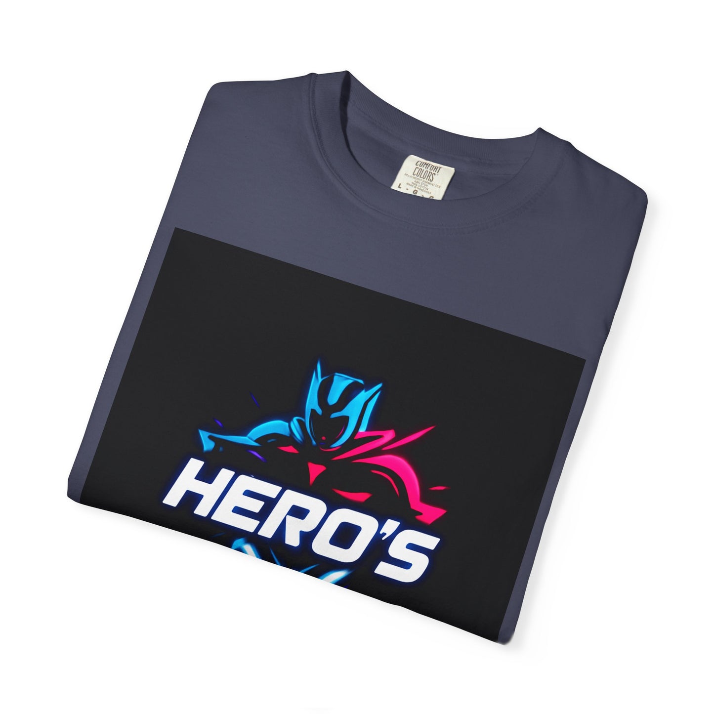 Hero's Unisex Garment-Dyed T-shirt, Casual Tee, Perfect for Gifting, Comic Fans, Hero Celebrations, Graphic Tee, Everyday Wear