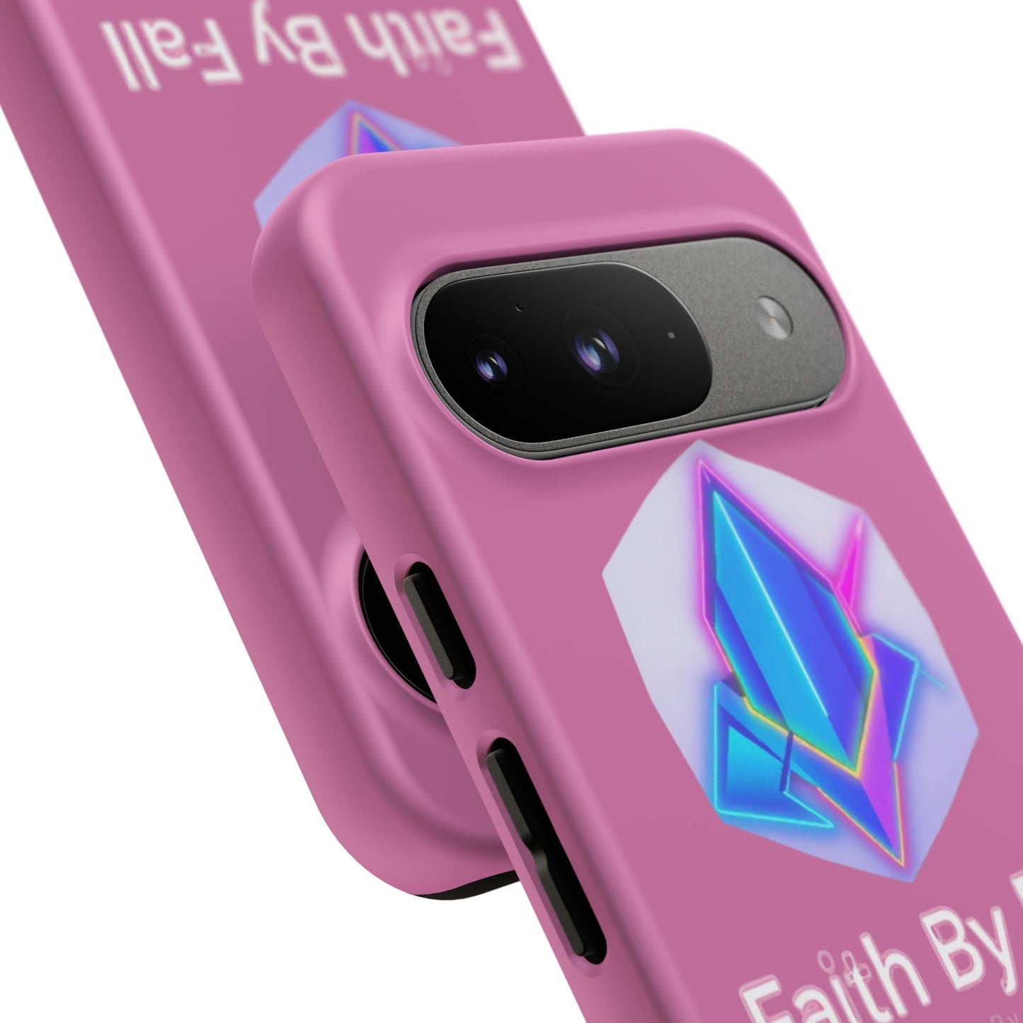 Vibrant Phone Case with Motivational Design - Faith By Fall, Colorful Phone Cover, Customizable Mobile Accessory, Unique Gift Idea, [...]