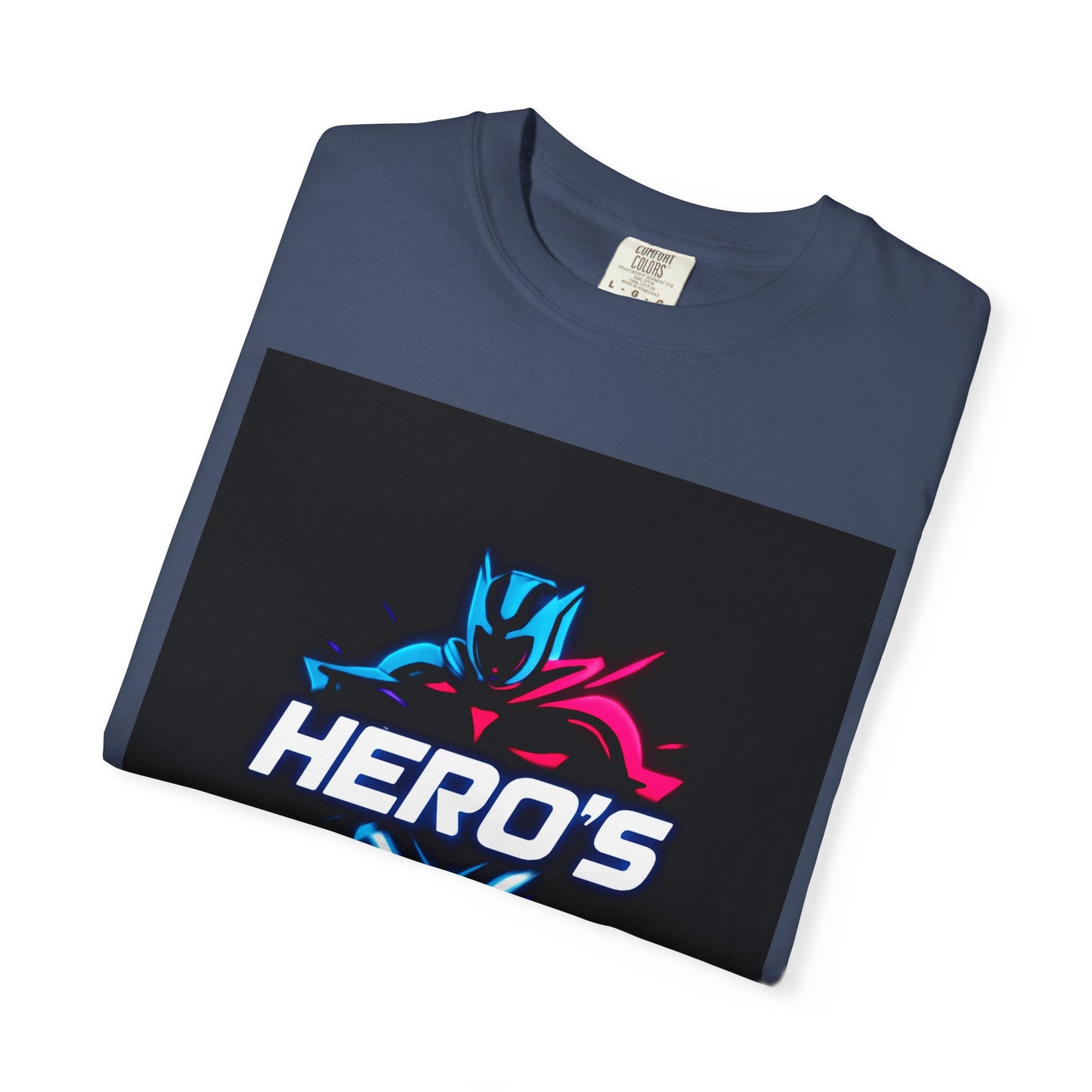 Hero's Unisex Garment-Dyed T-shirt, Casual Tee, Perfect for Gifting, Comic Fans, Hero Celebrations, Graphic Tee, Everyday Wear