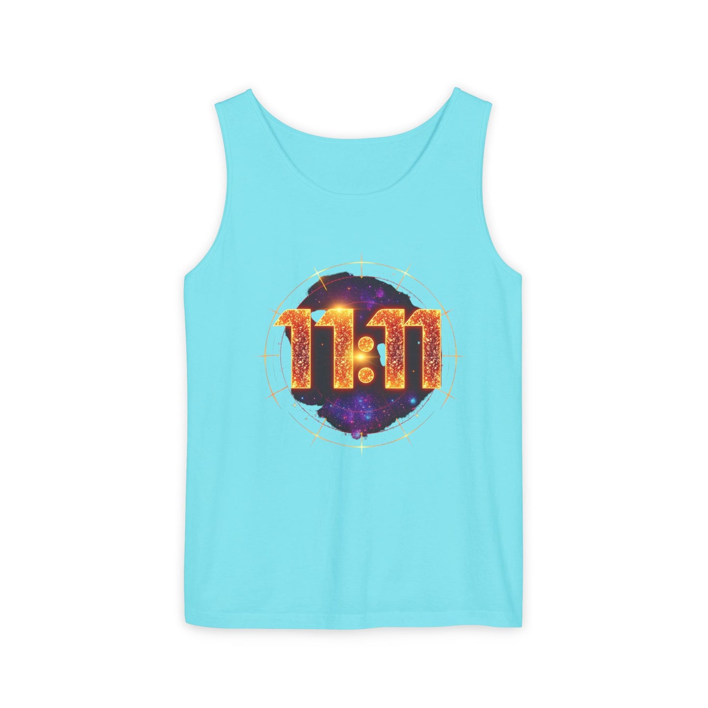 Celestial Glow Tank Top - 11:11 Design, Unisex, Festival Wear, Summer Style, Spiritual Gift, Casual Comfort