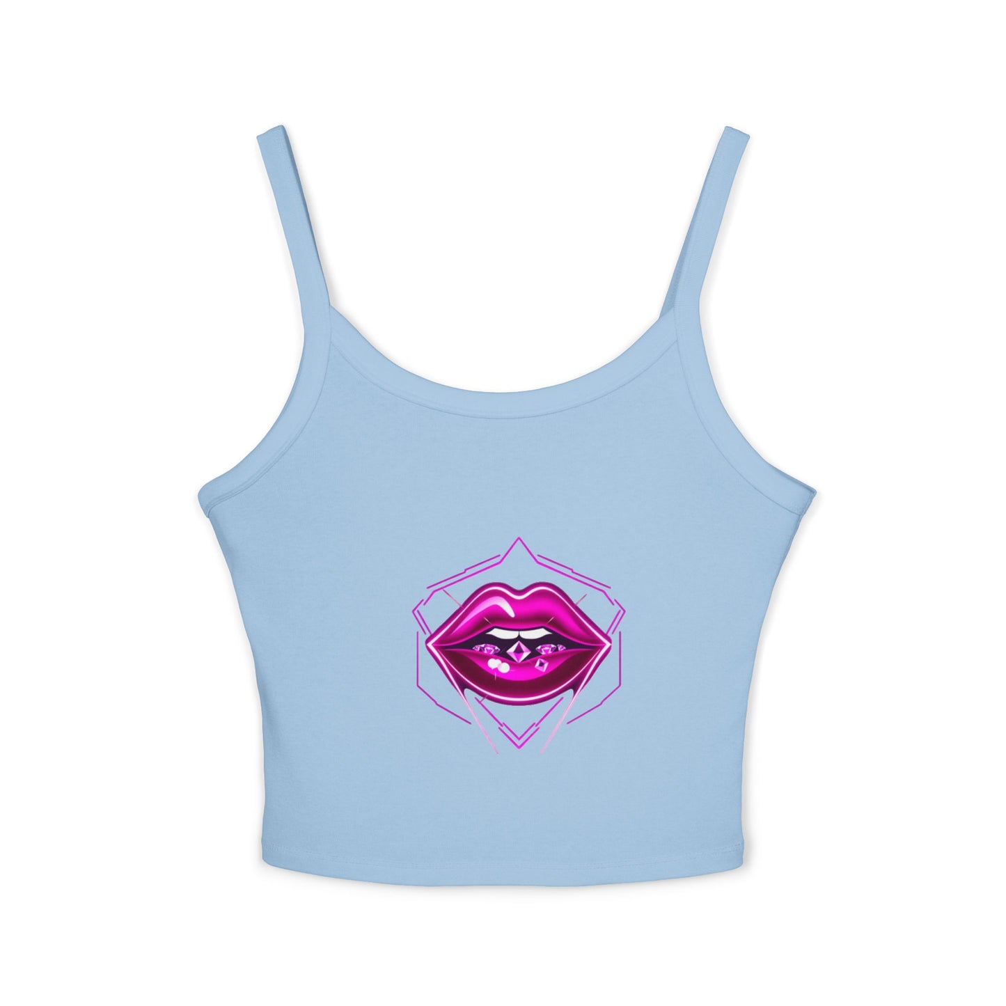 Feminine Graphic Tank Top with Bold Lip Design, Stylish Summer Wear, Perfect for Festivals, Parties, Gifts for Fashion Lovers, Women's [...]