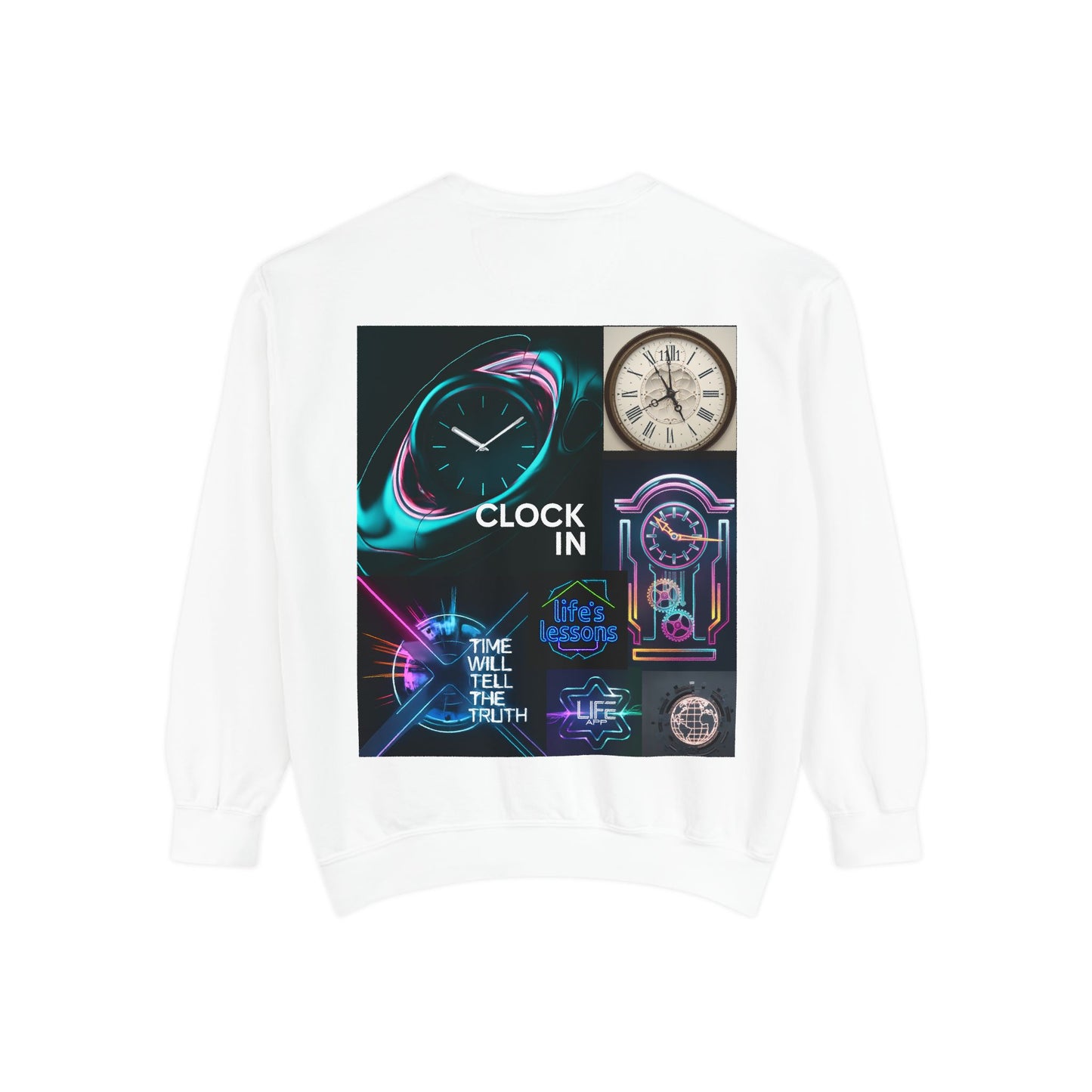 Retro Neon Clock Sweatshirt