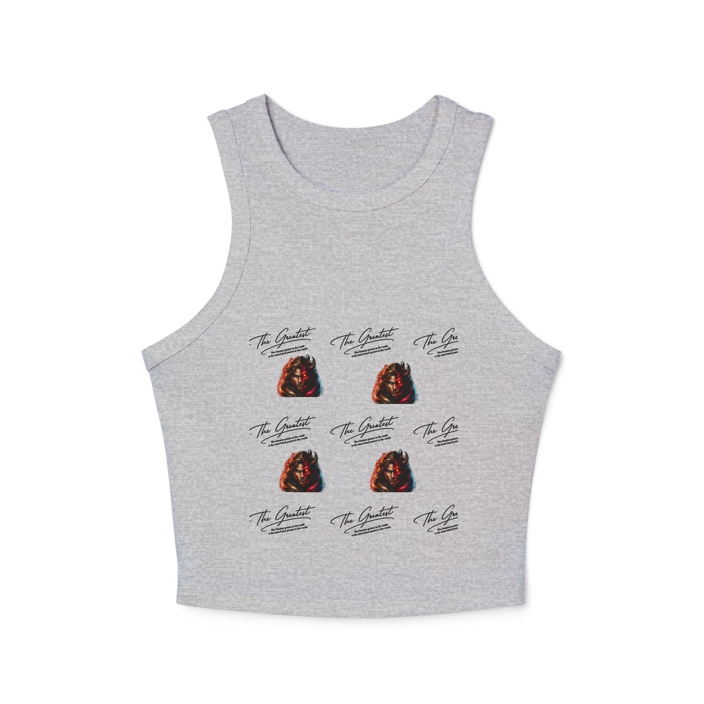 Great/hate Women's Micro Rib Racer Tank Top
