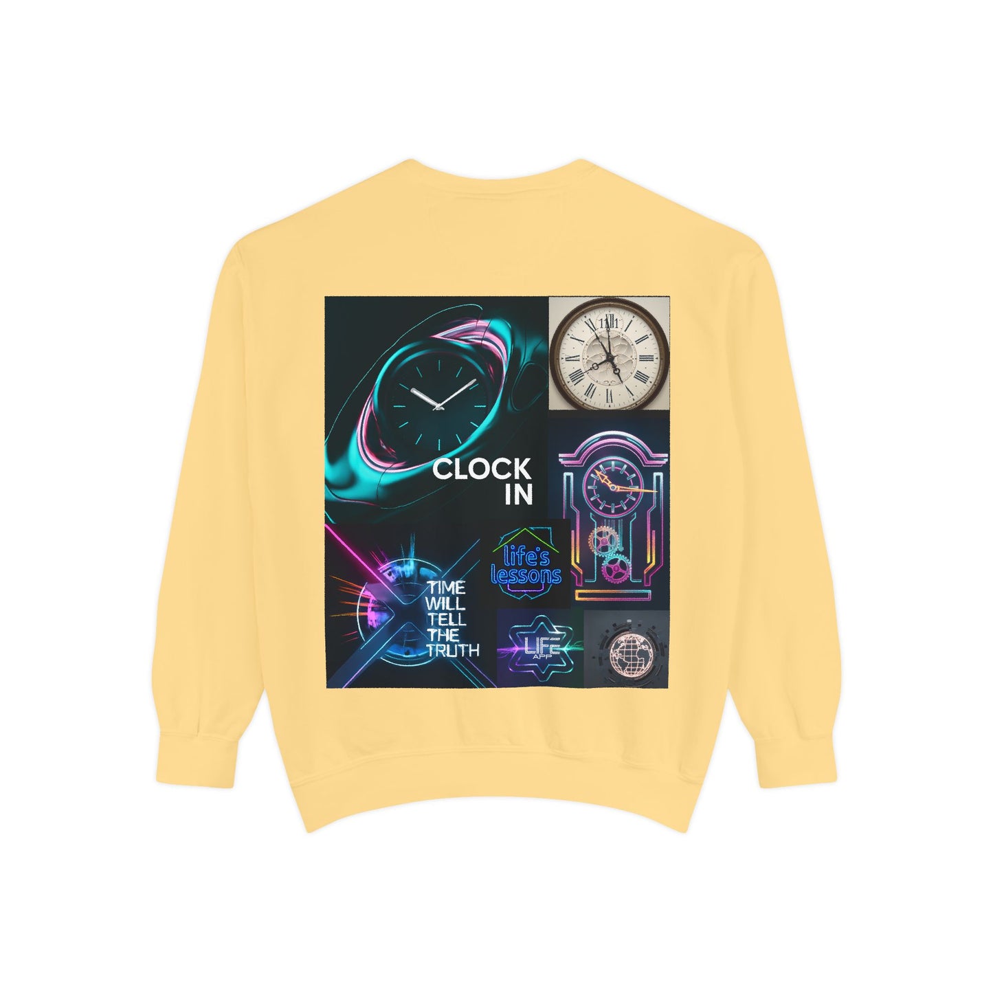 Retro Neon Clock Sweatshirt