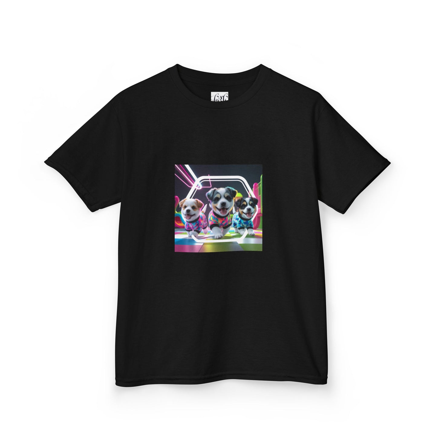 Colorful Dog-Themed Kids Tee - 'Unity Fun' Design