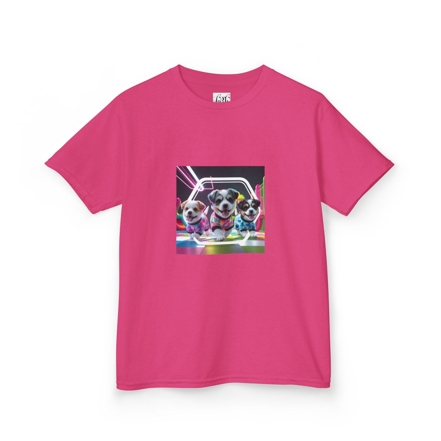 Colorful Dog-Themed Kids Tee - 'Unity Fun' Design