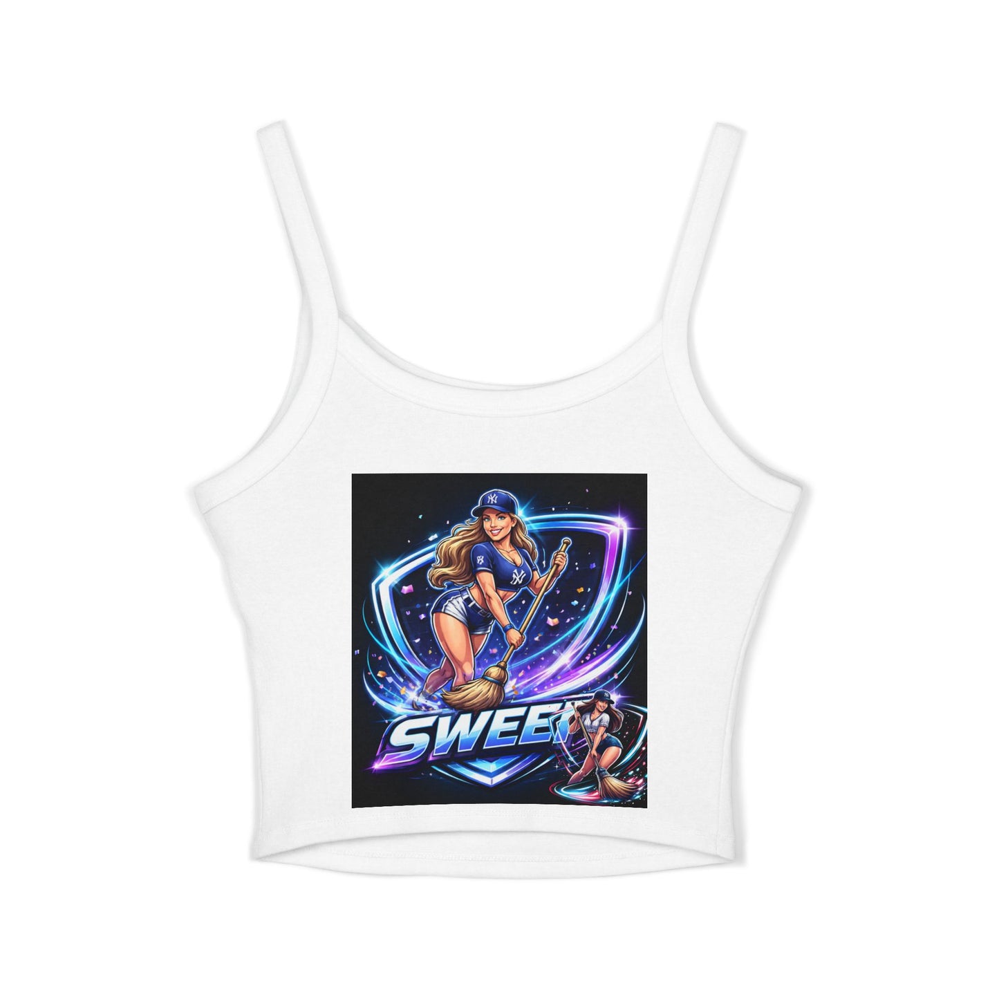 Yankees sweep Women's Spaghetti Strap Tank Top