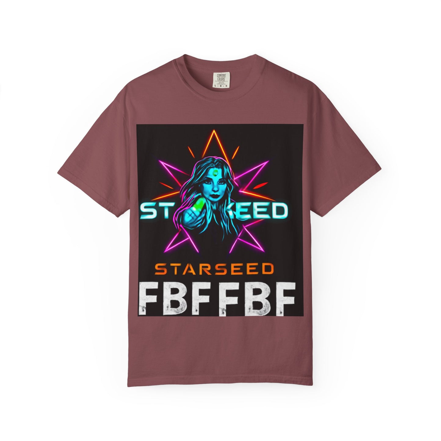 Neon Graphic T-Shirt - Starseed FBF Tee, Unisex Fashion, Cool Gift, Festival Wear, Retro Style, Casual Streetwear