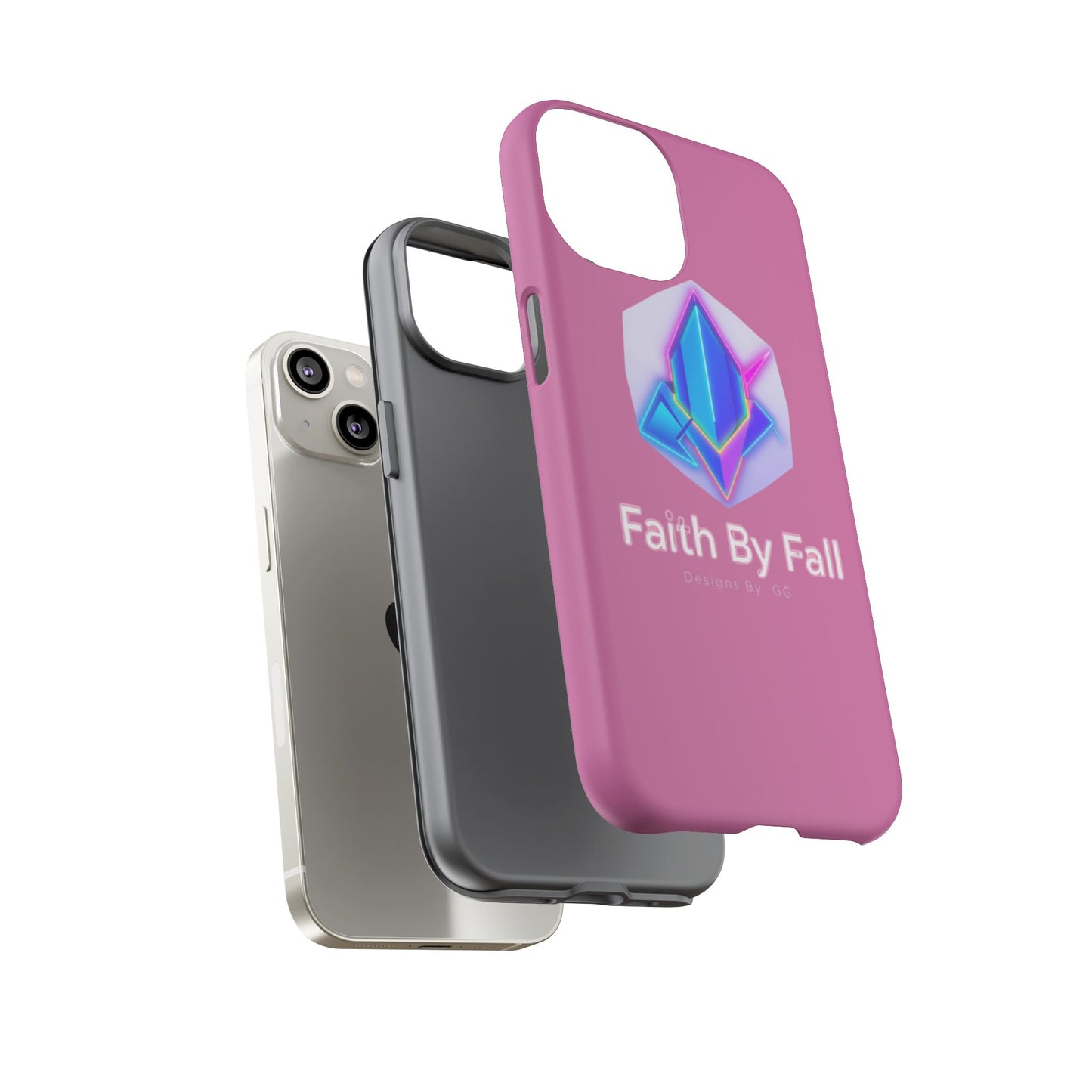 Vibrant Phone Case with Motivational Design - Faith By Fall, Colorful Phone Cover, Customizable Mobile Accessory, Unique Gift Idea, [...]