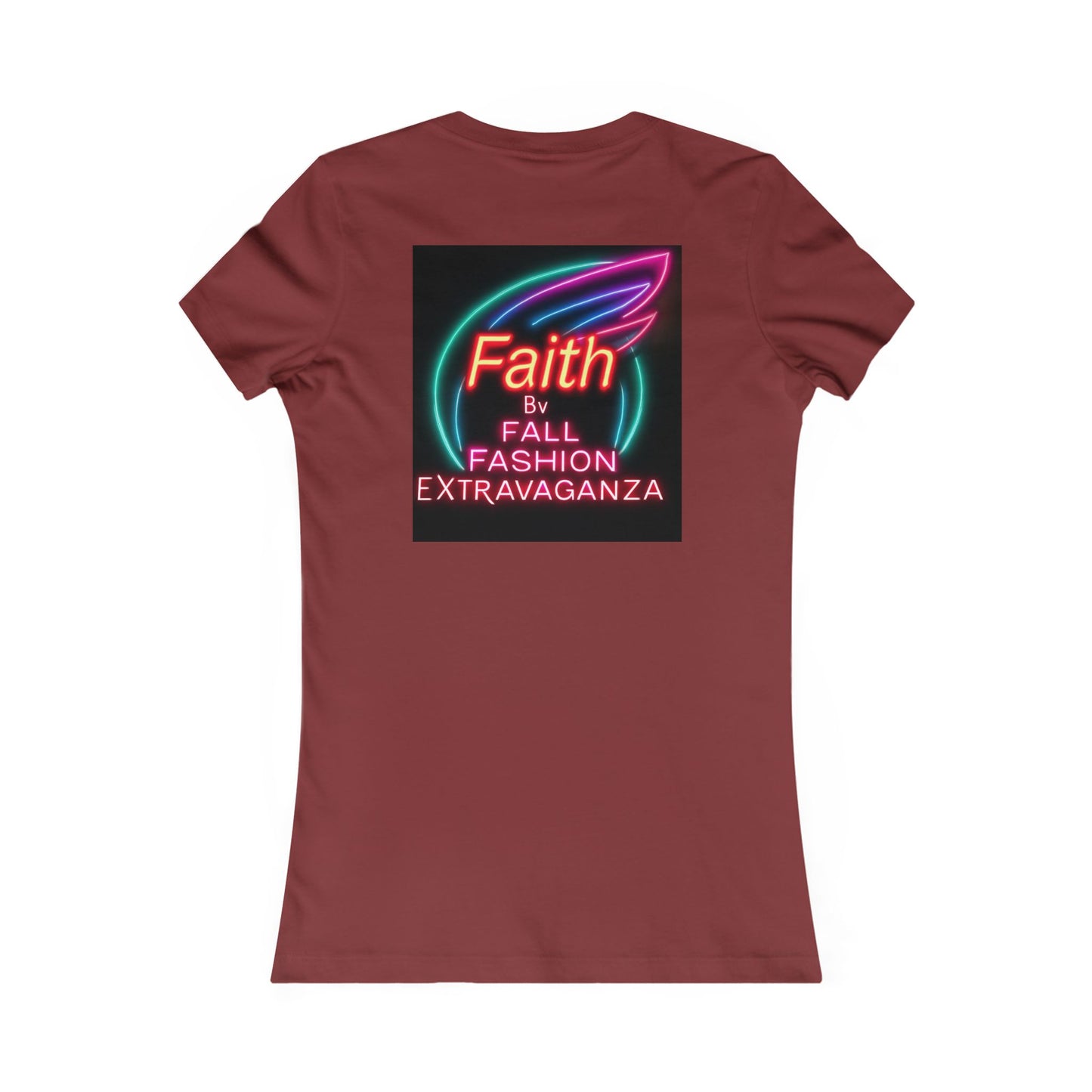 Faith Fall Fashion Extravaganza Women's Tee — Neon Balloon Graphic