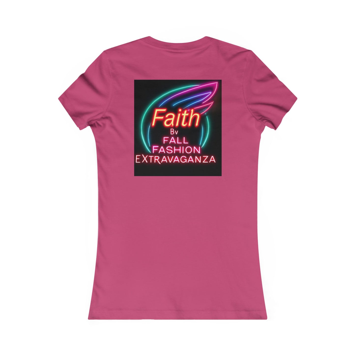 Faith Fall Fashion Extravaganza Women's Tee — Neon Balloon Graphic