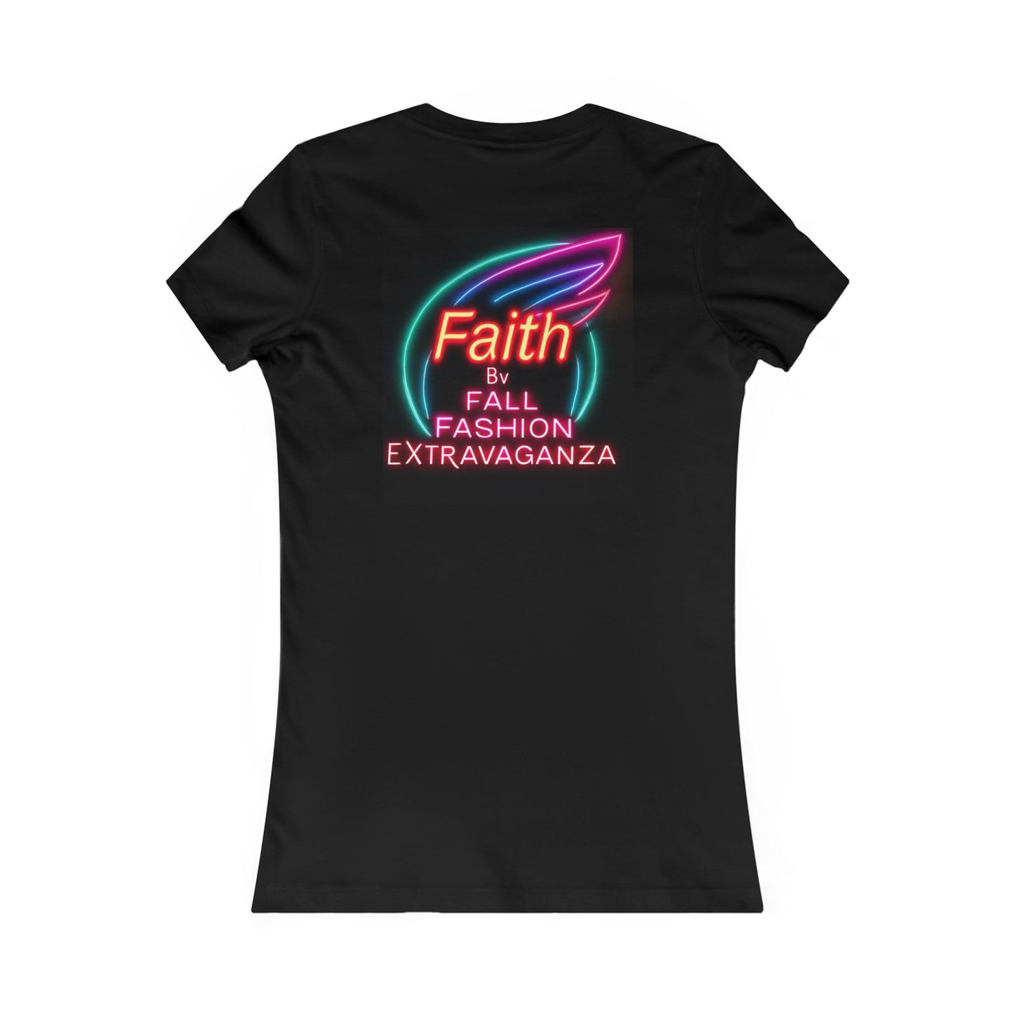 Faith Fall Fashion Extravaganza Women's Tee — Neon Balloon Graphic