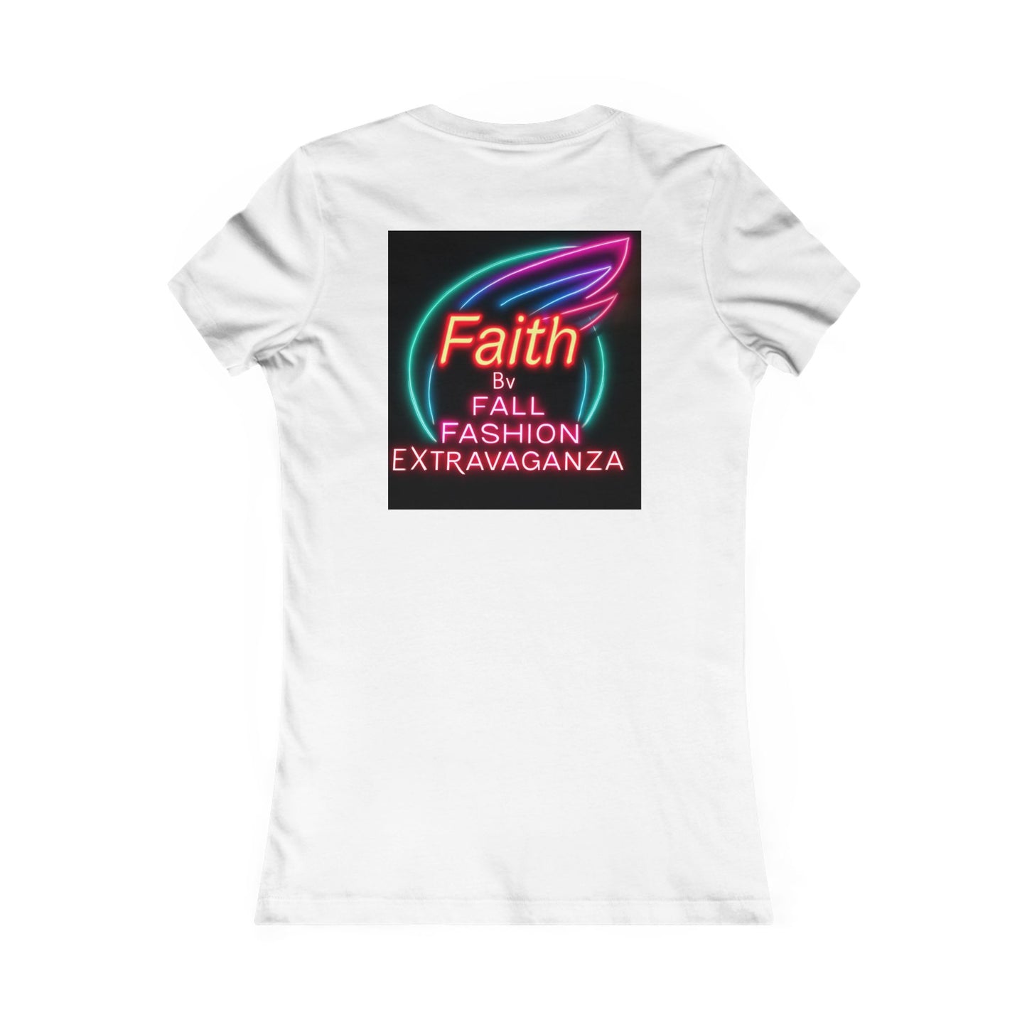 Faith Fall Fashion Extravaganza Women's Tee — Neon Balloon Graphic