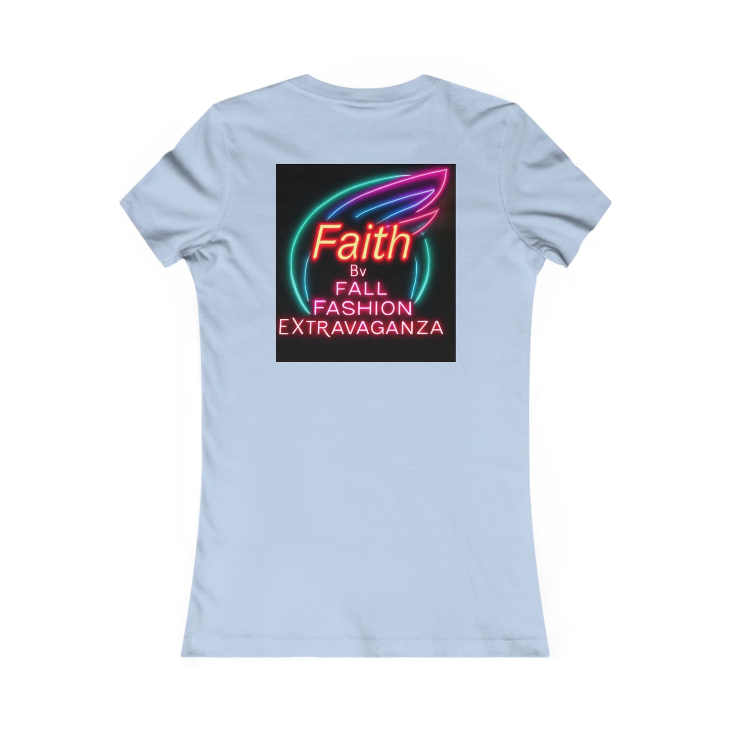 Faith Fall Fashion Extravaganza Women's Tee — Neon Balloon Graphic