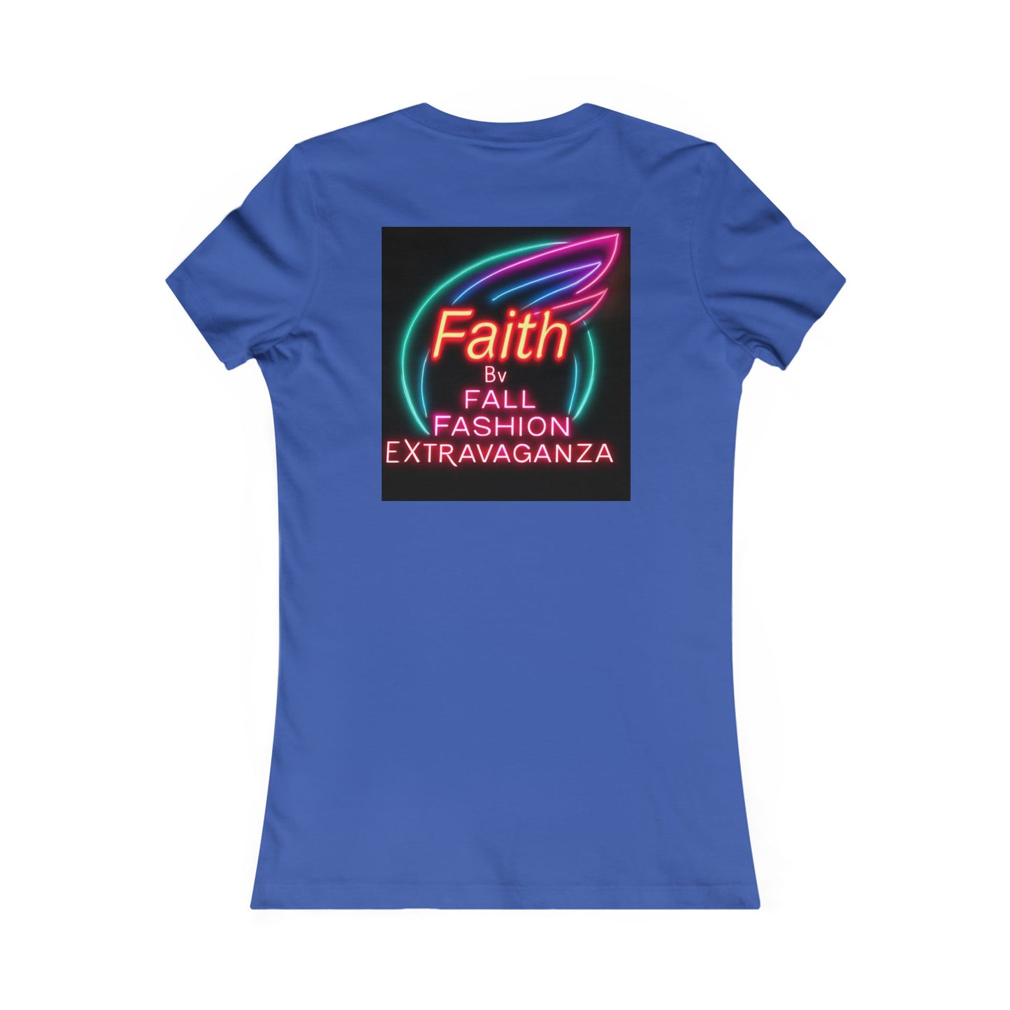 Faith Fall Fashion Extravaganza Women's Tee — Neon Balloon Graphic