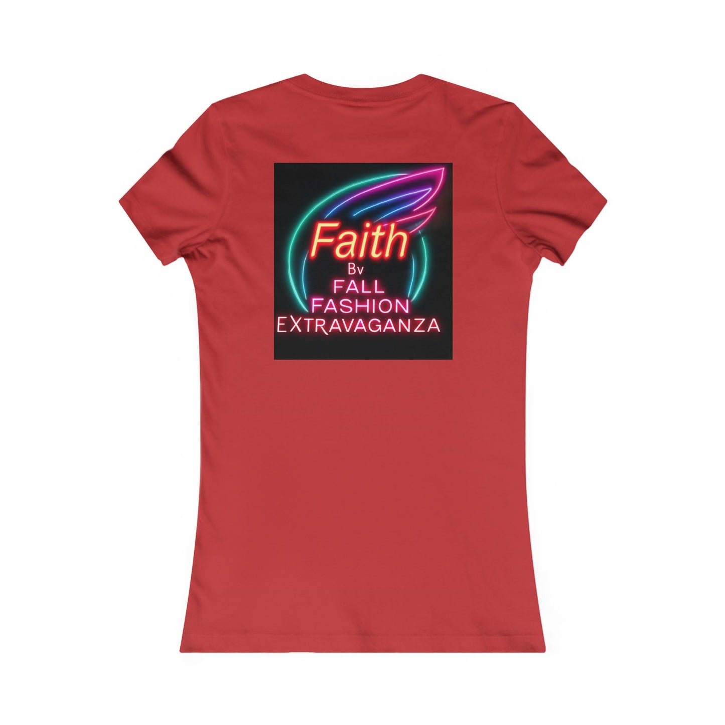 Faith Fall Fashion Extravaganza Women's Tee — Neon Balloon Graphic