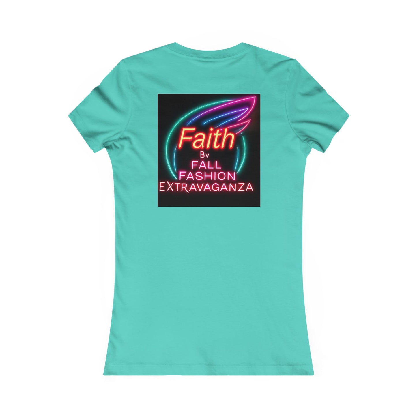 Faith Fall Fashion Extravaganza Women's Tee — Neon Balloon Graphic
