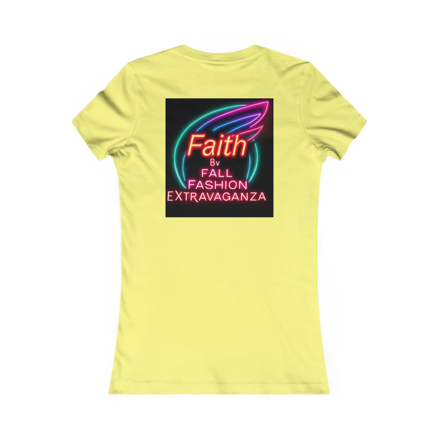 Faith Fall Fashion Extravaganza Women's Tee — Neon Balloon Graphic