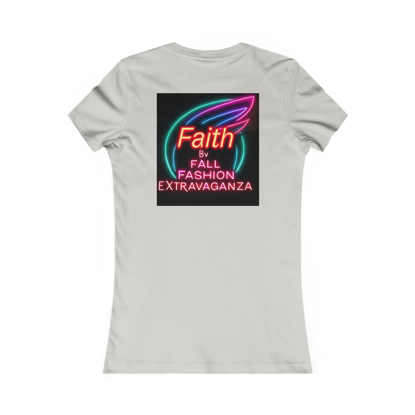 Faith Fall Fashion Extravaganza Women's Tee — Neon Balloon Graphic