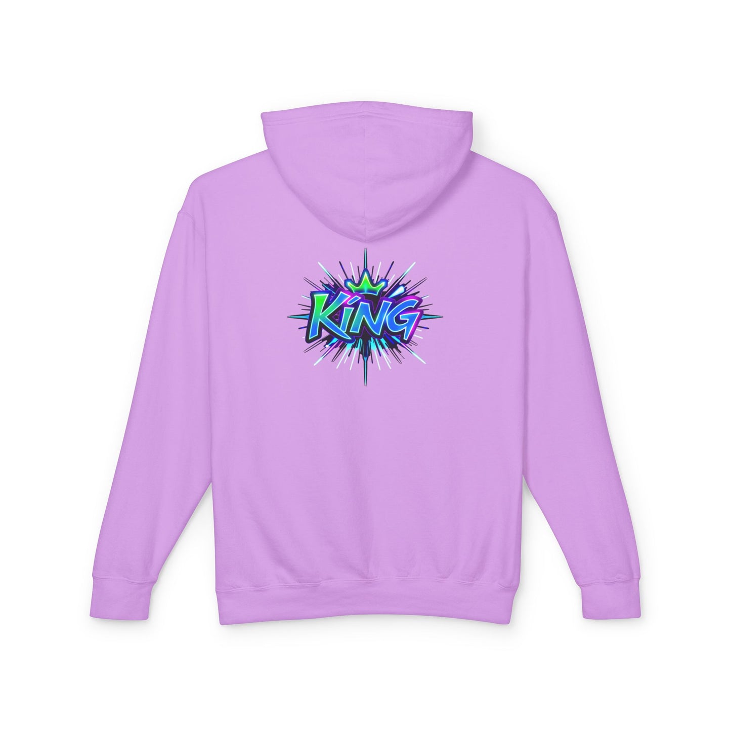 Colorful King Hoodie for Trendy Casual Wear, Unisex Lightweight Sweatshirt for Men & Women, Perfect Gift for Birthdays, Hip Hop Vibes, [...]