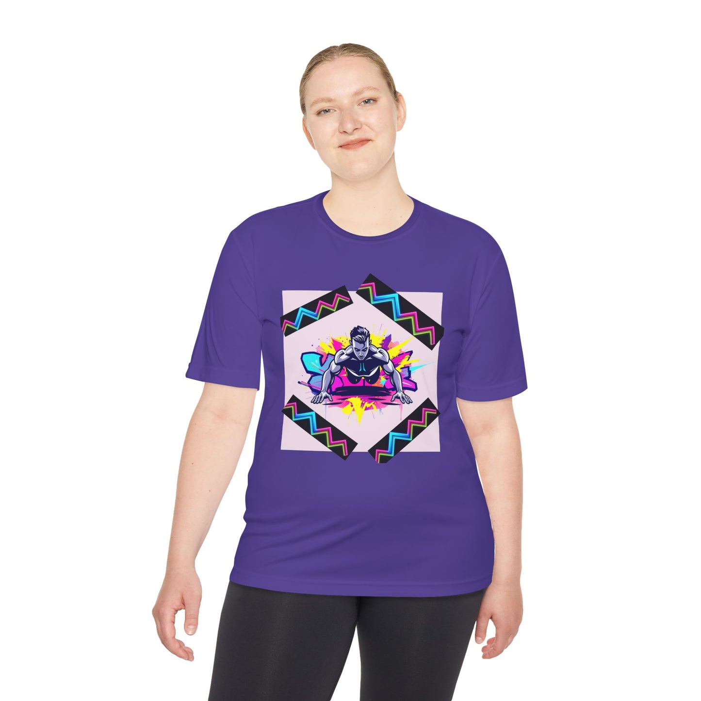 Vibrant Graphic Moisture Wicking Tee for Active Lifestyle