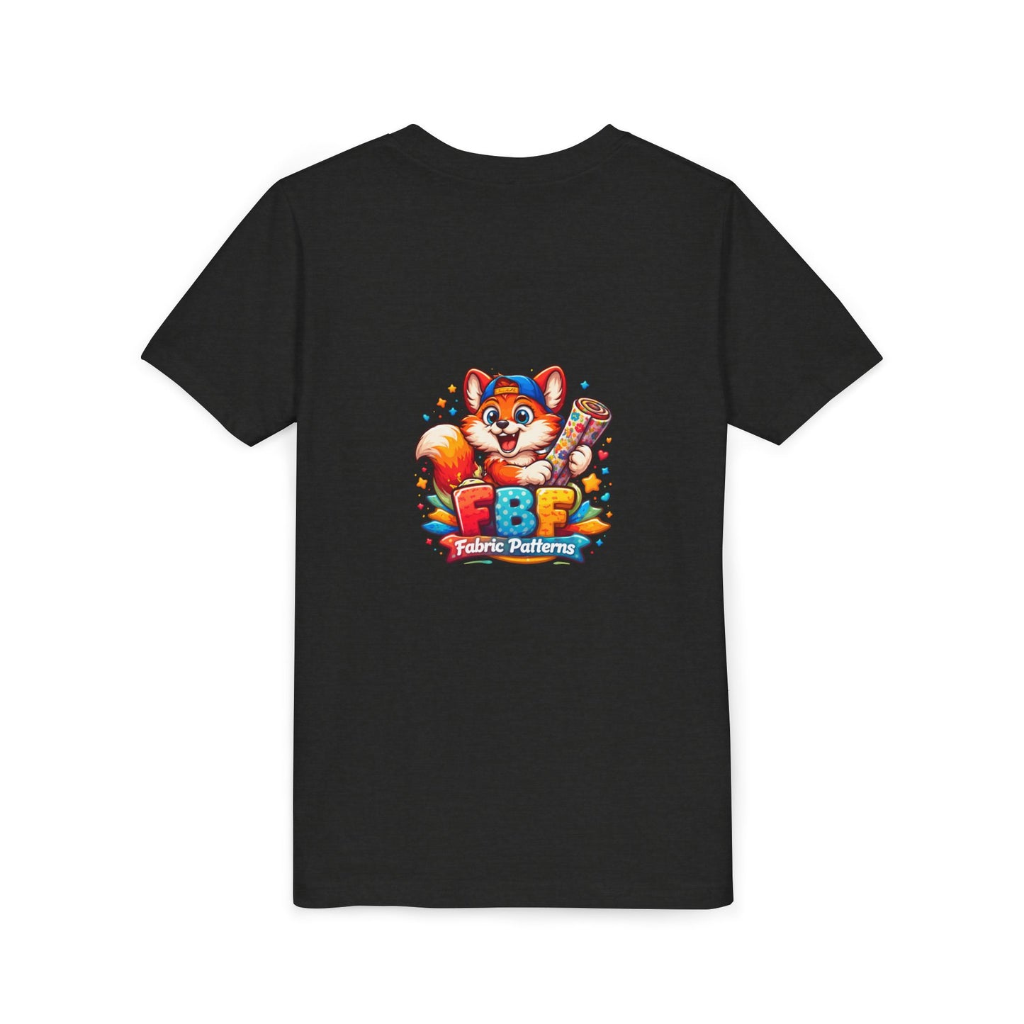 Youth Tee — Colorful Cartoon Fox 'FBF' Logo Kids Shirt