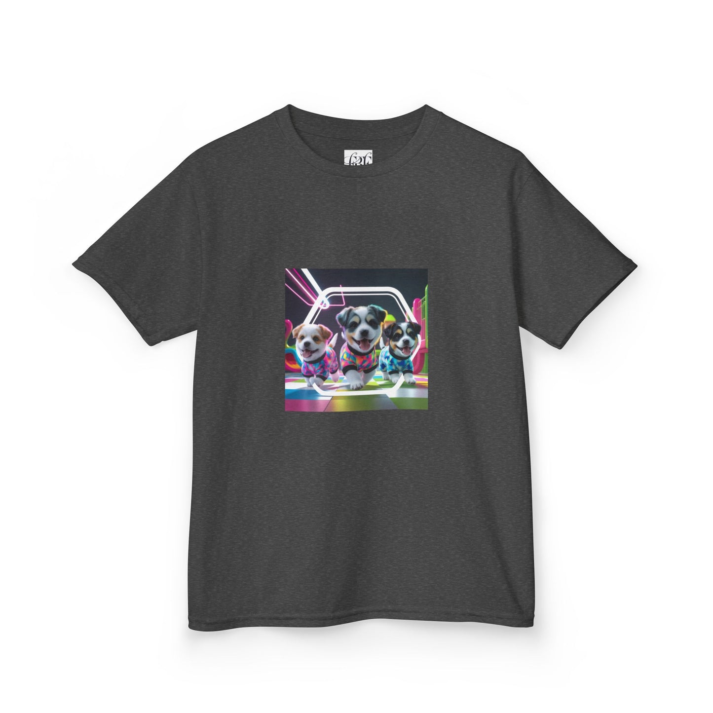 Colorful Dog-Themed Kids Tee - 'Unity Fun' Design