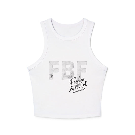 Trendy Micro Rib Racer Tank Top for Fashion Lovers, Stylish Cropped Top, Casual Summer Essential, Comfy Athleisure Wear, Gift for Best [...]