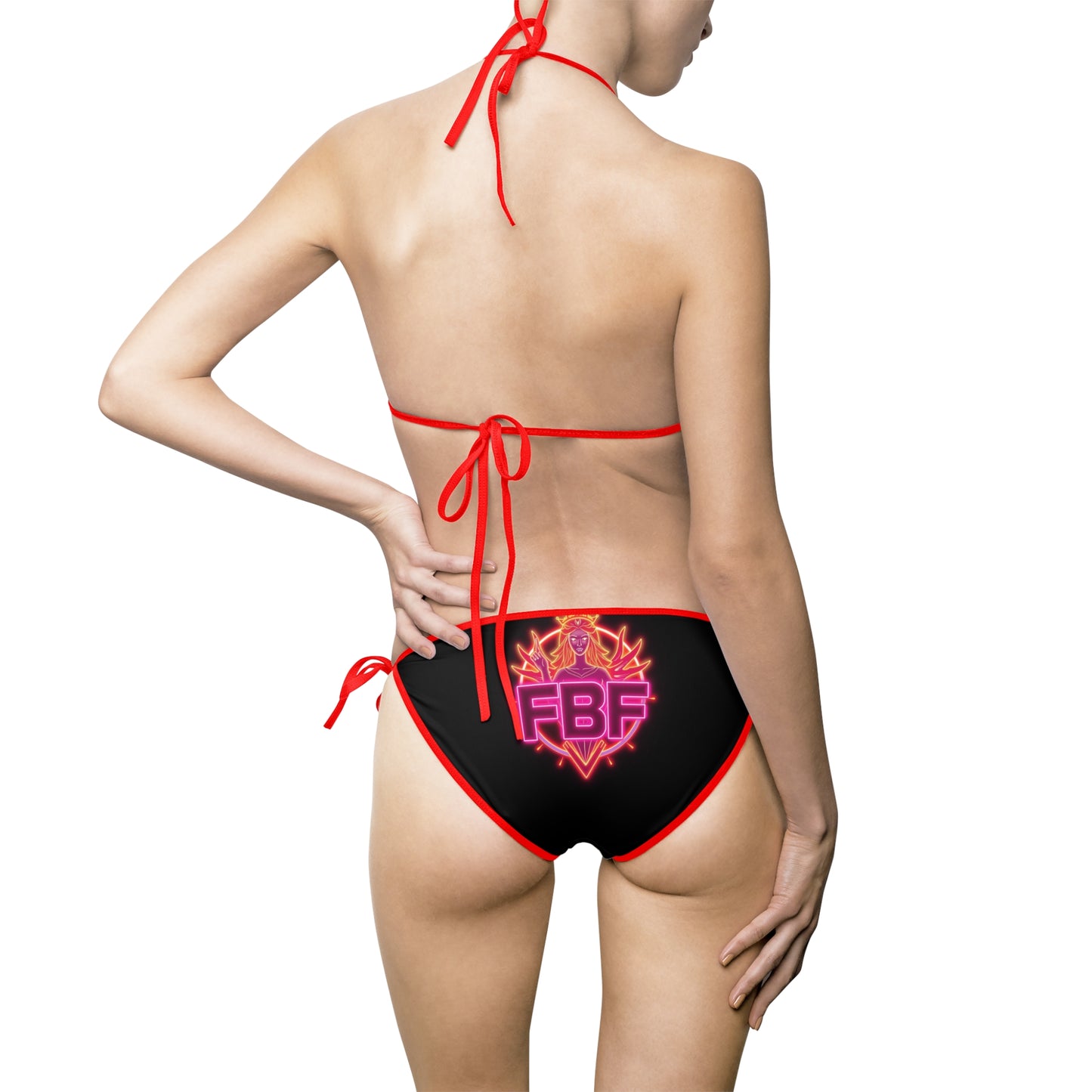Vibrant Women's Bikini Swimsuit, Summer Beach Wear, Vacation Swim Set, Pool Party Essential, AOP Swimwear