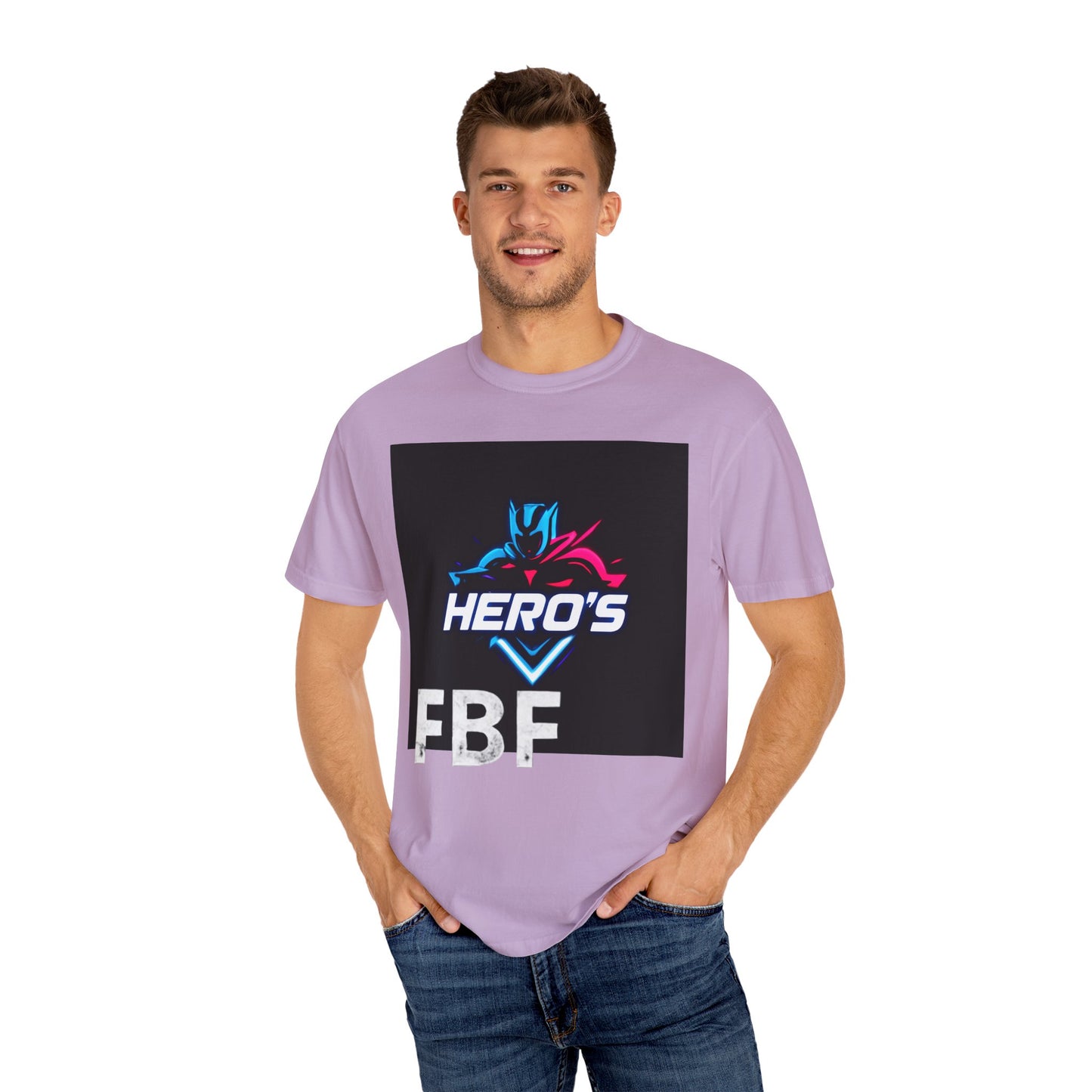 Hero's Unisex Garment-Dyed T-shirt, Casual Tee, Perfect for Gifting, Comic Fans, Hero Celebrations, Graphic Tee, Everyday Wear