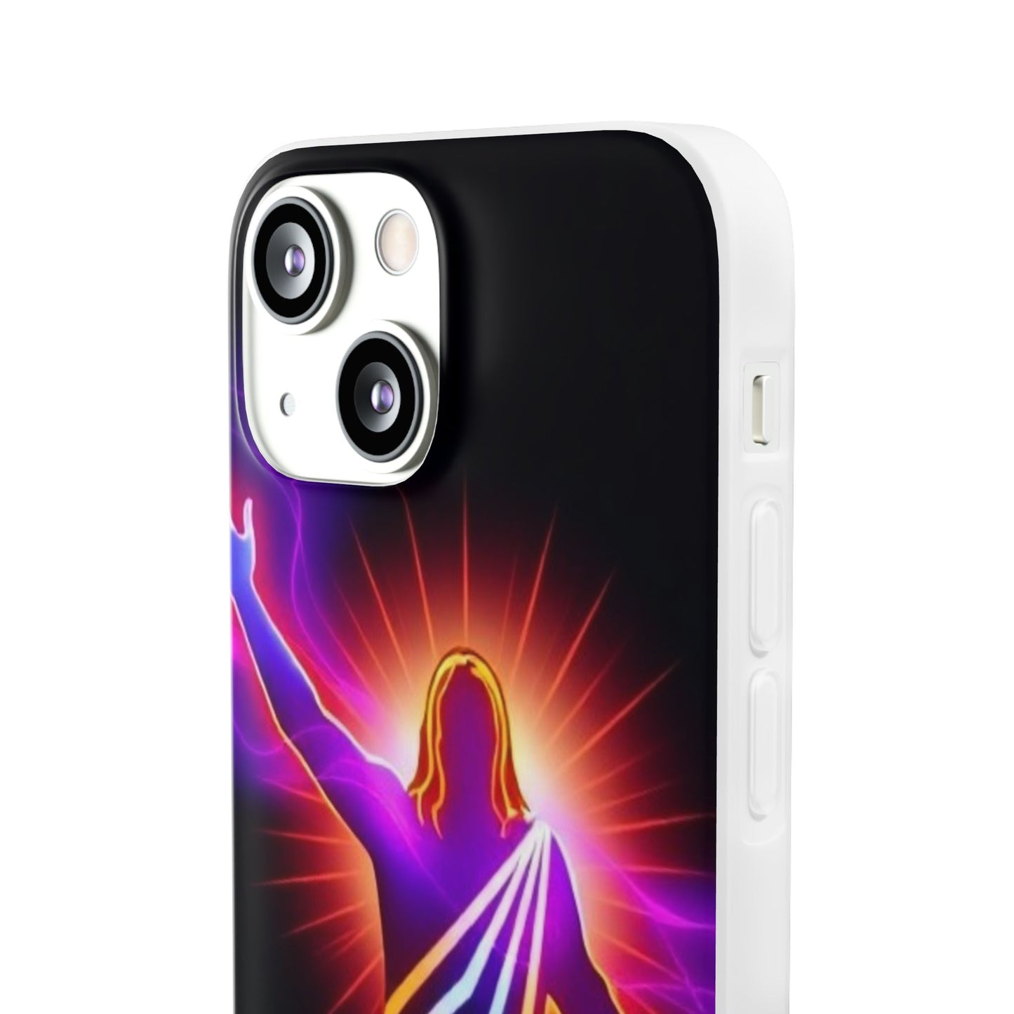 Inspirational Jesus Flexi Case - Colorful Phone Cover for Spiritual Connection
