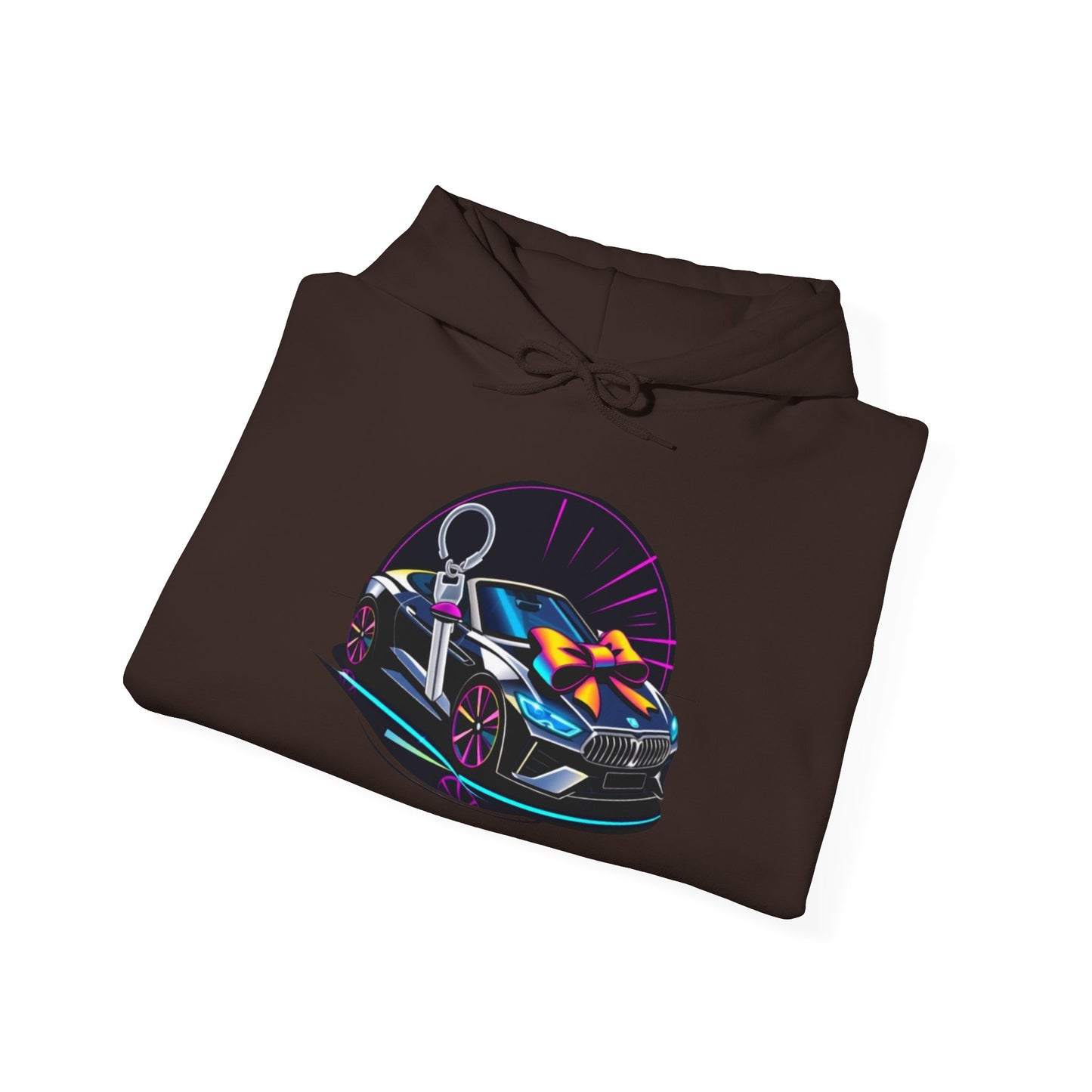 Stylish Unisex Heavy Blend™ Hoodie with Neon Design - Perfect for Winter Fashion & Casual Outings