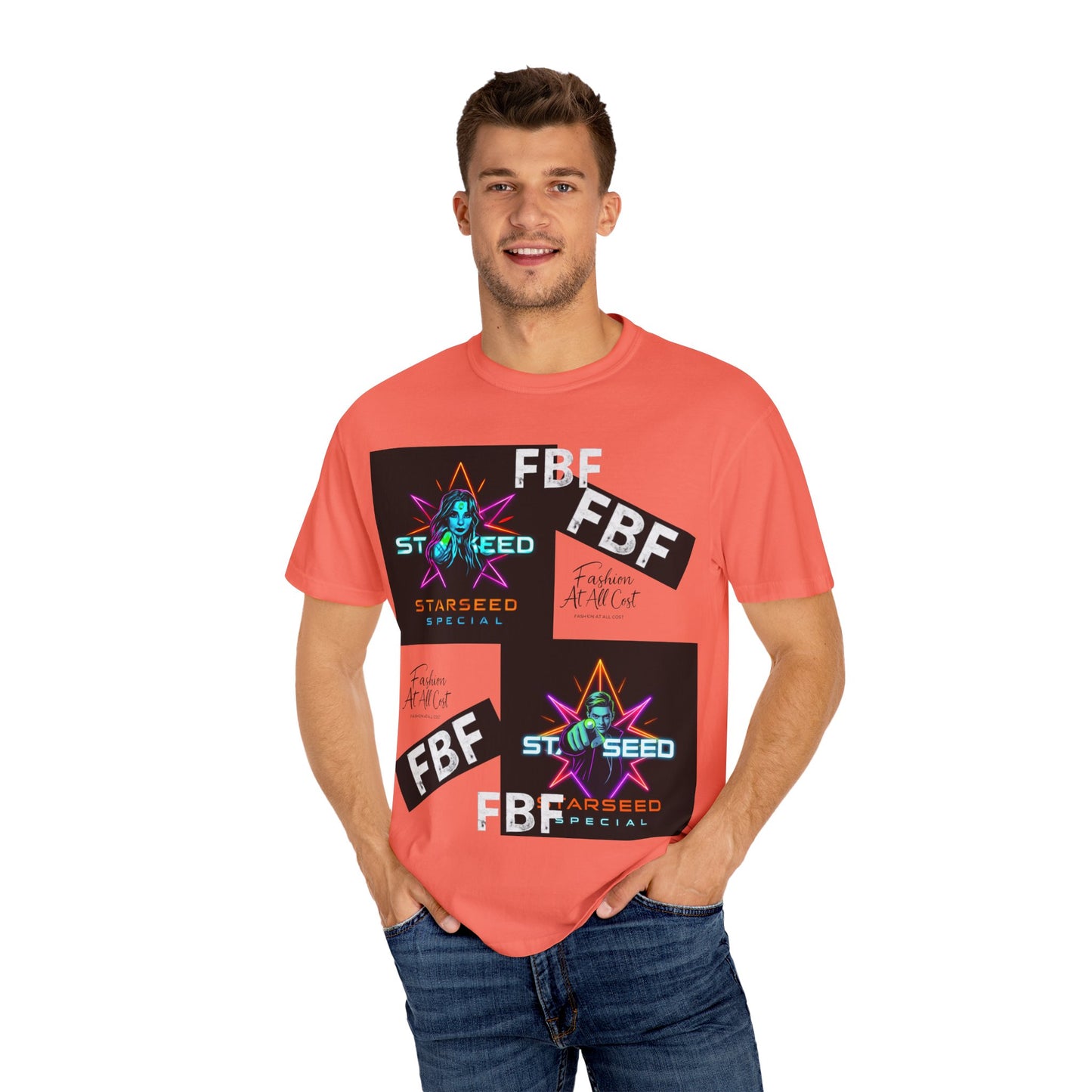 Garment-Dyed T-shirt, Trendy Graphic Tee, Casual Streetwear, Gift for Fashion Lovers, Unisex Style, Everyday Wear