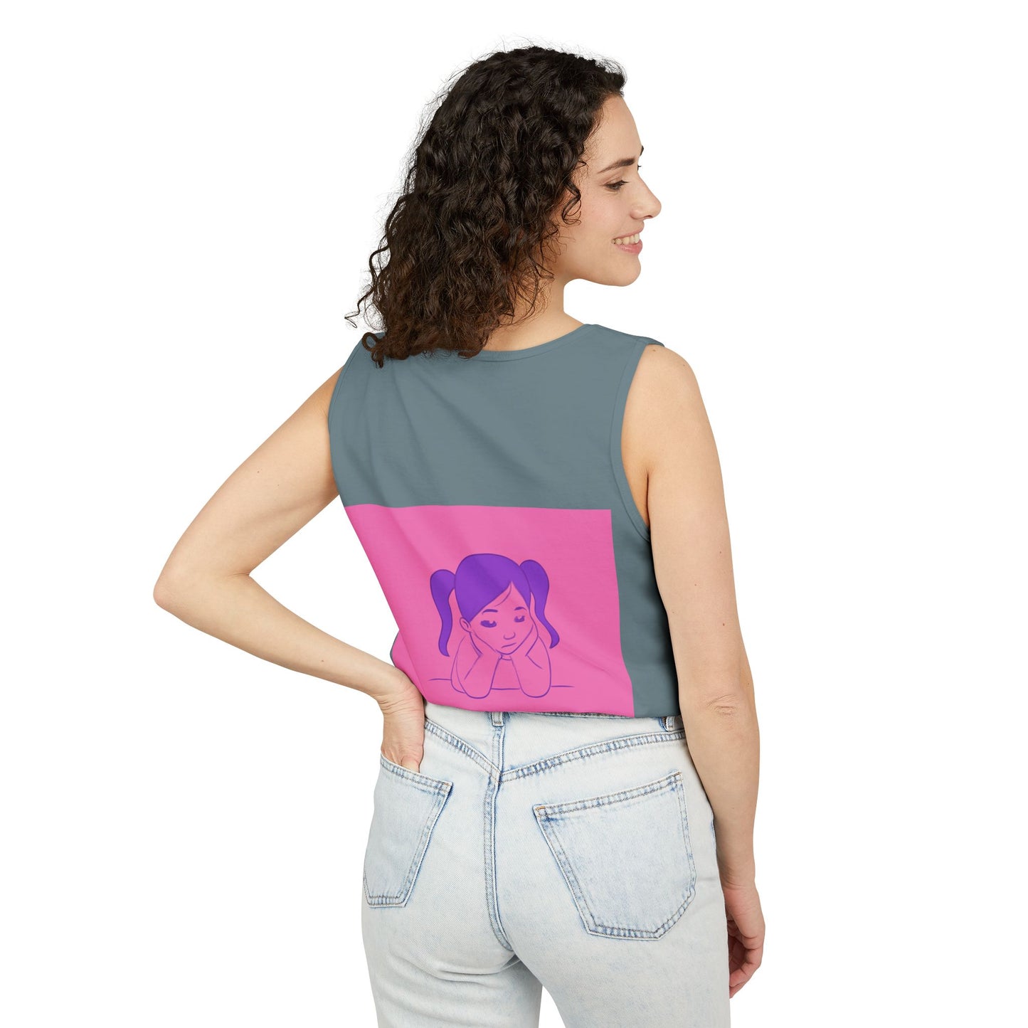 Unisex Graphic Tank Top, Cute Casual Summer Wear, Perfect for Gifts, Self-Love Celebration, Festive & Fun, Daily Comfort