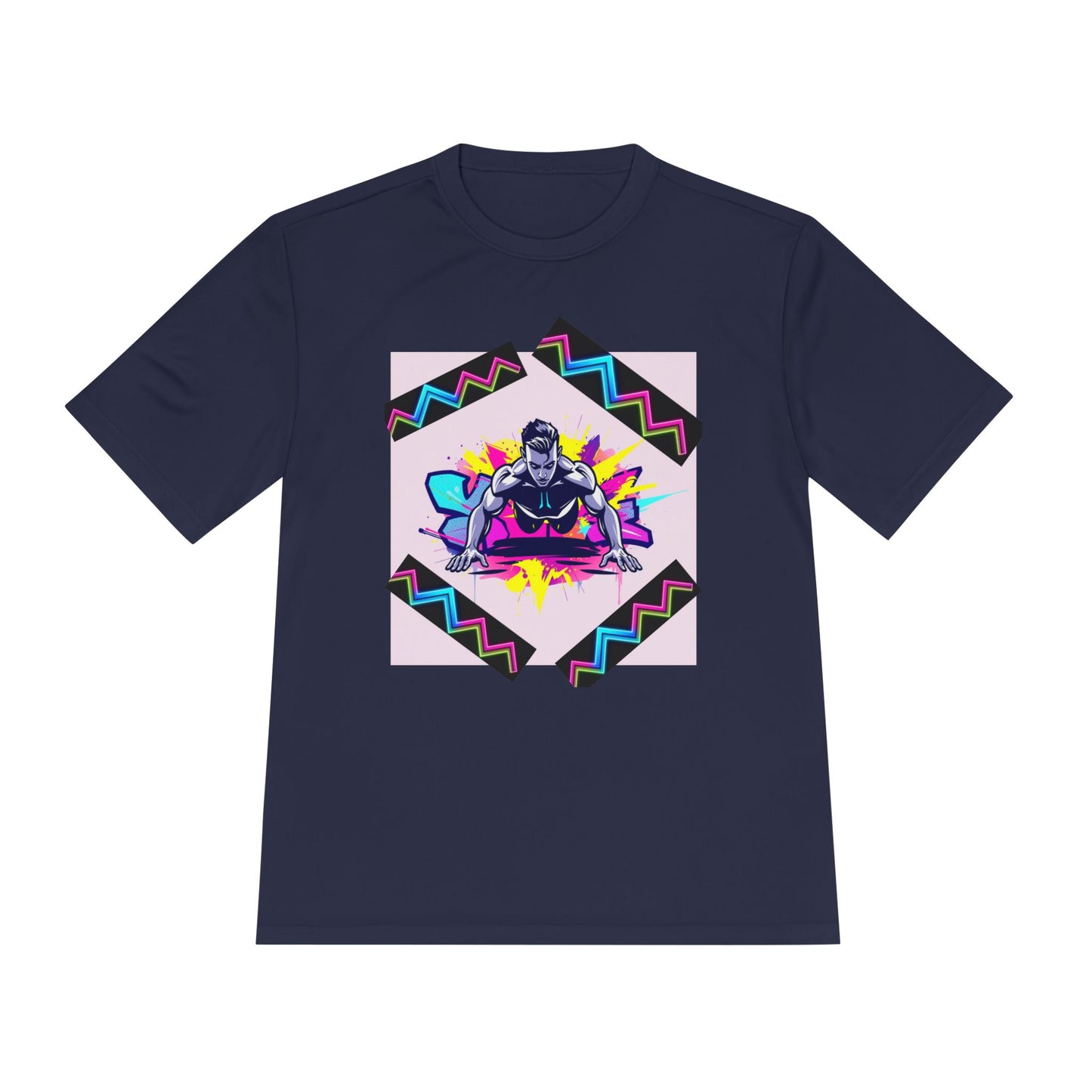 Vibrant Graphic Moisture Wicking Tee for Active Lifestyle