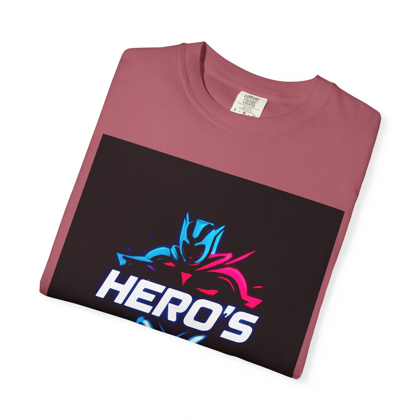 Hero's Unisex Garment-Dyed T-shirt, Casual Tee, Perfect for Gifting, Comic Fans, Hero Celebrations, Graphic Tee, Everyday Wear